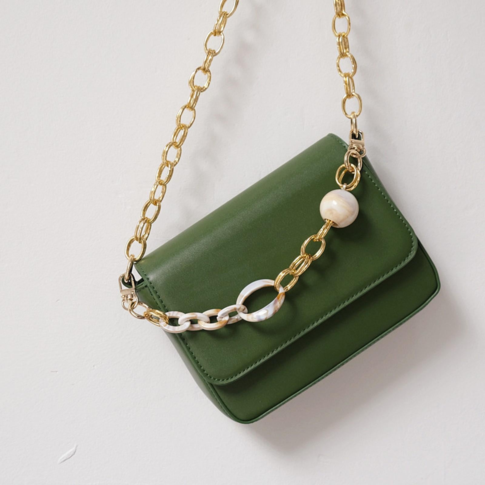 Purse Handle Chain Strap for Handbag Bag Decoration Accessories Grey