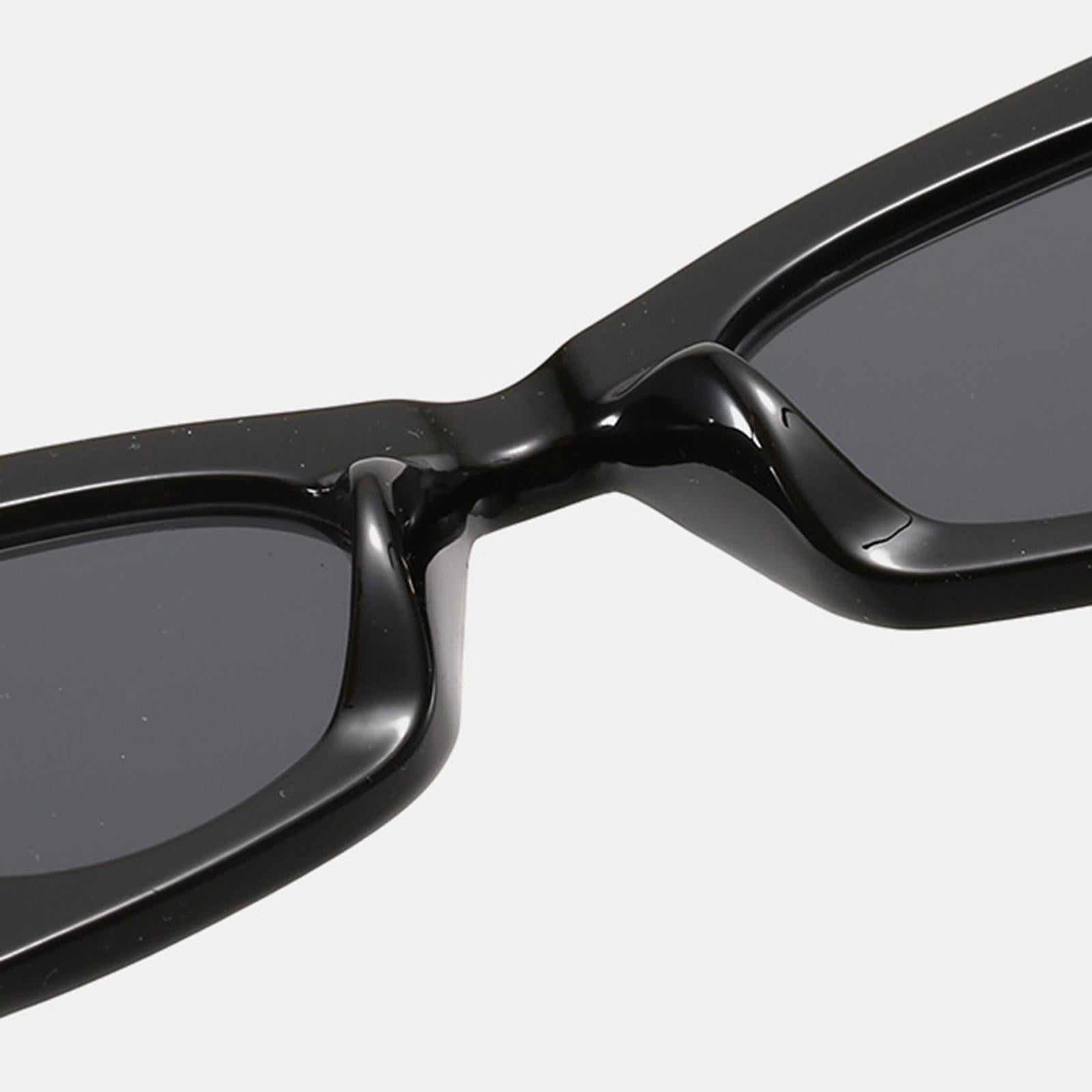 Cat Eye Sunglasses Women Plastic Frame UV Protection Shades Eyewear Black