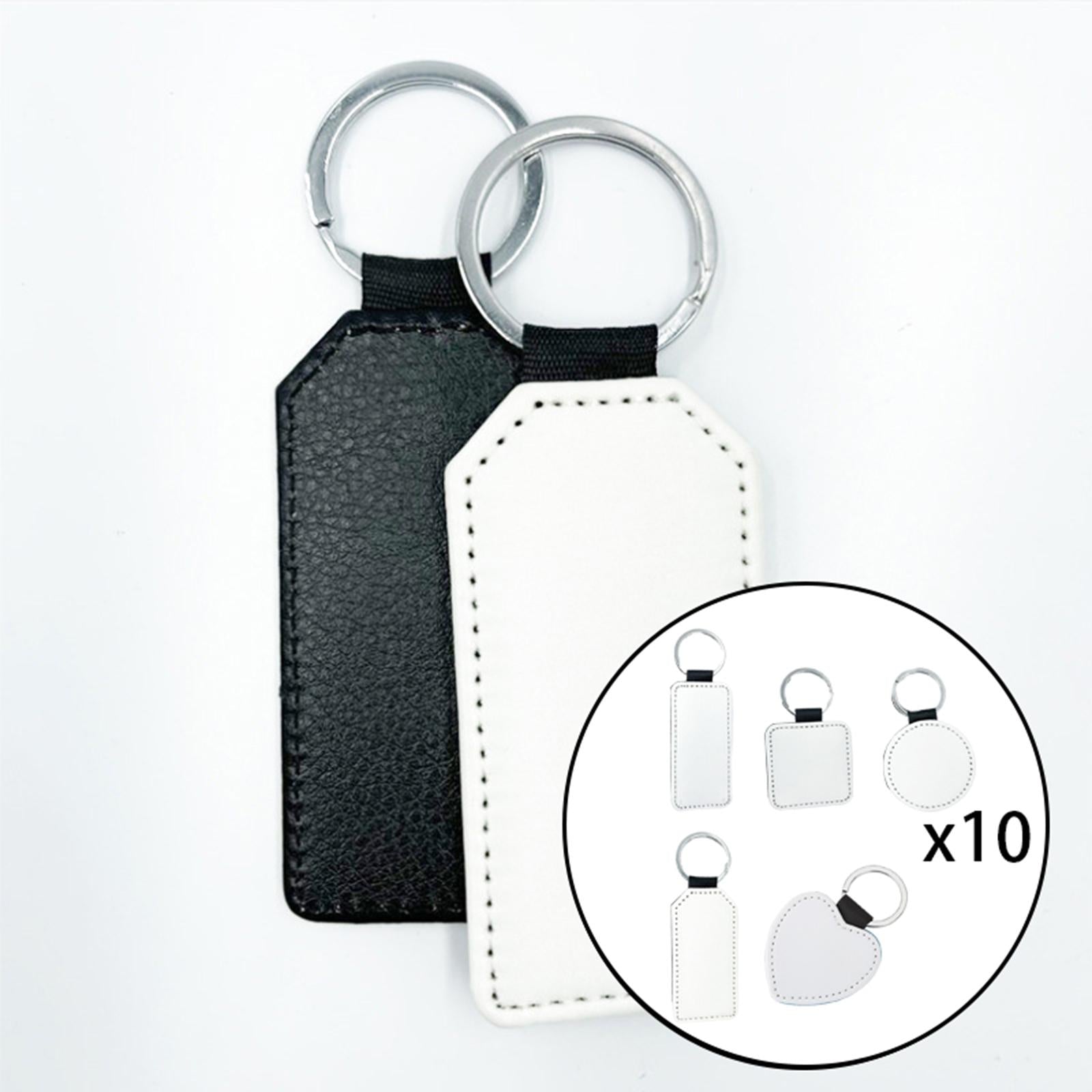 Blank Keychain Key Chain Alloy Key Rings Keyring Bag Tag Craft Bottle