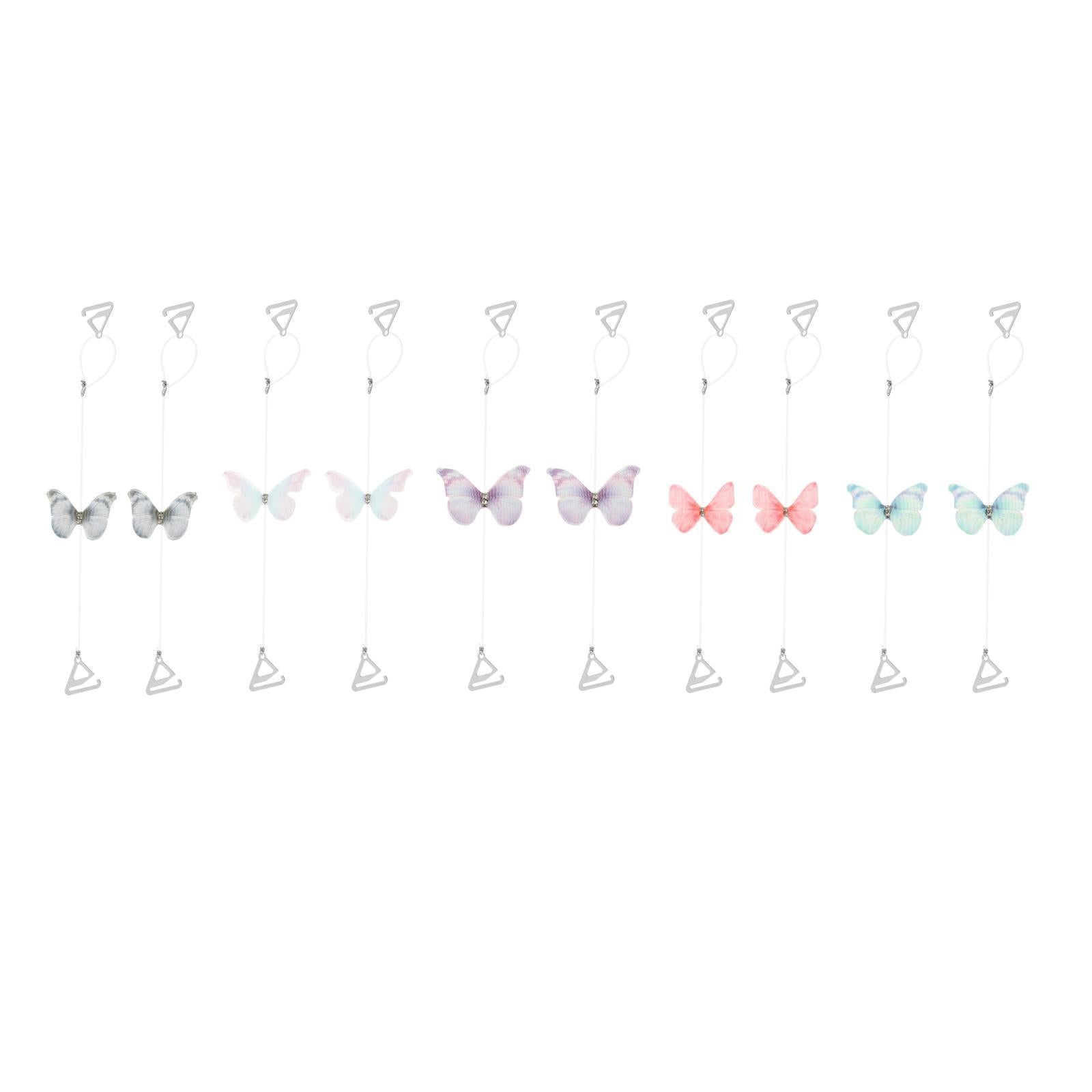 Butterfly Transparent Invisible Adjustable Shoulder Bra Straps 1.8cm Grey