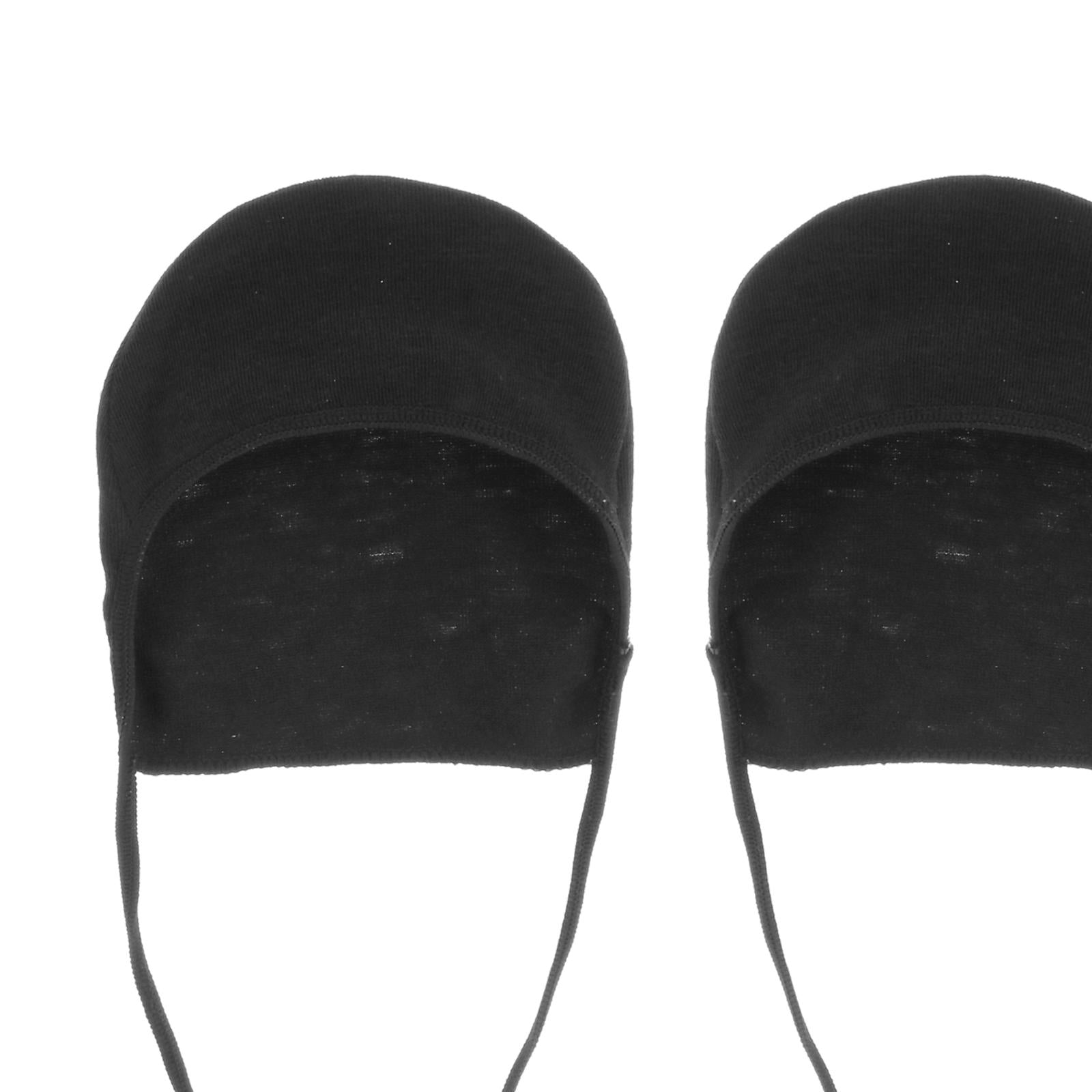 10 Pairs Half Socks with Sling Non-Slip Thin Invisible Hidden Socks Black