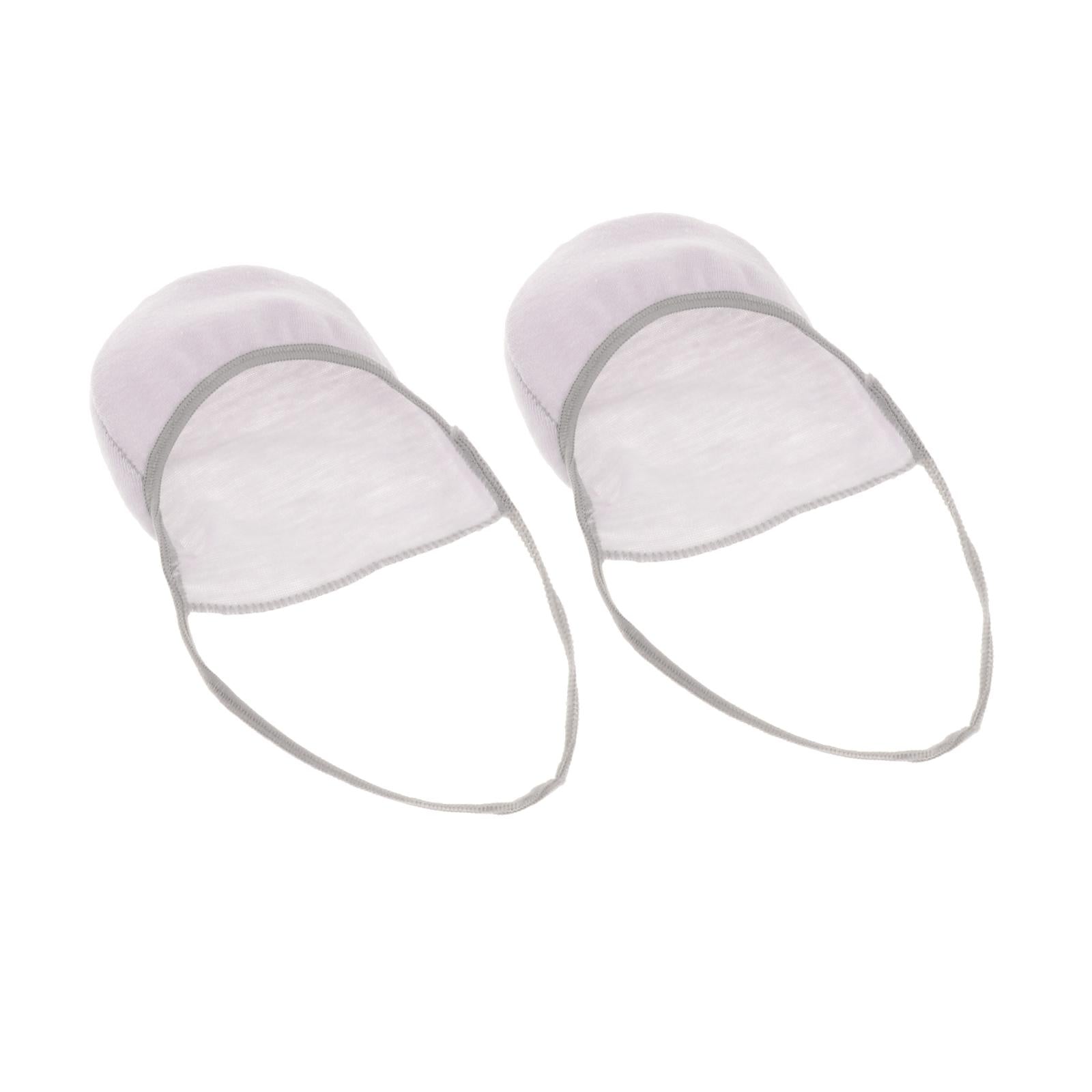 10 Pairs Half Socks with Sling Non-Slip Thin Invisible Hidden Socks Gray