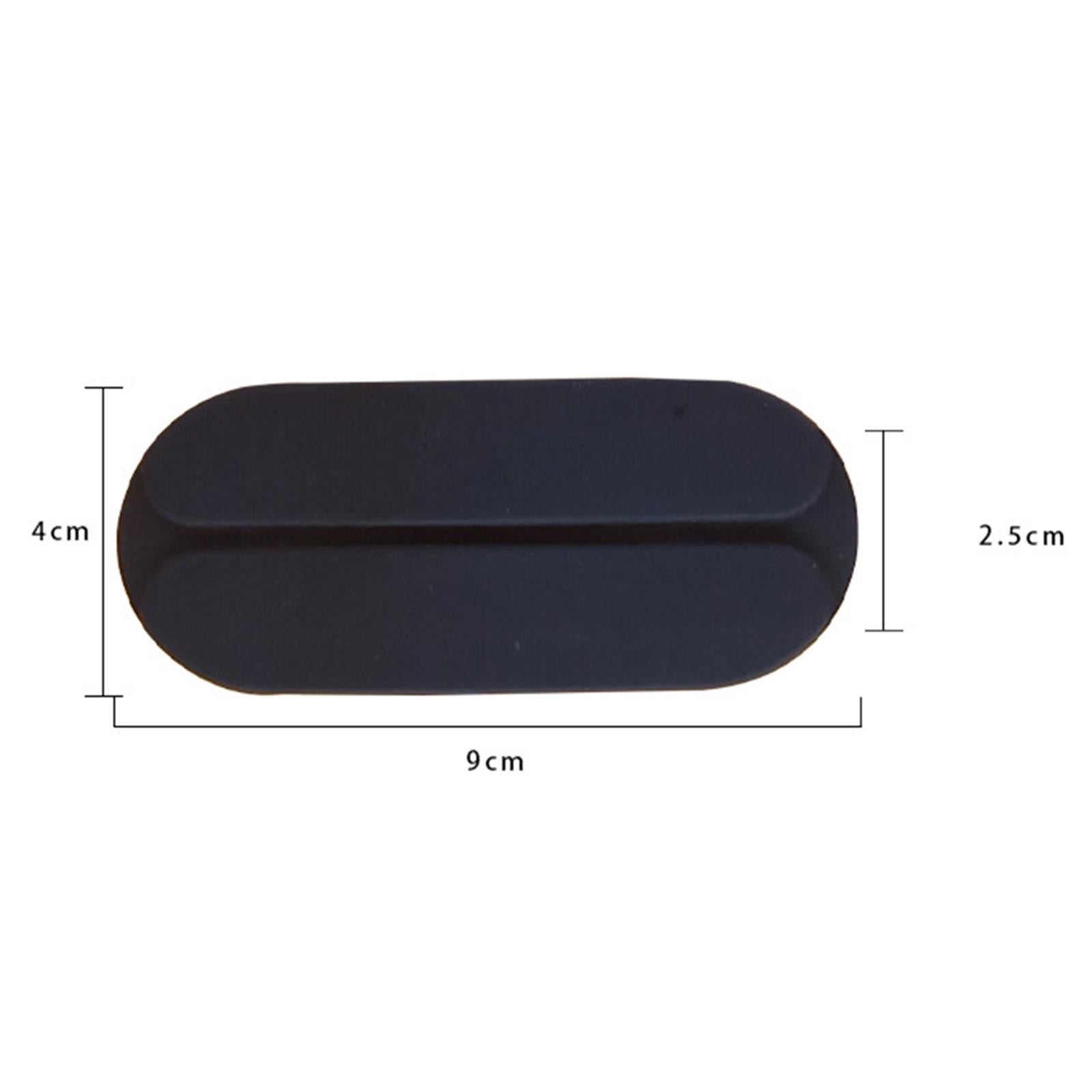 6x Silicone Bra Strap Cushions Holder Shoulder Pads Black Mini