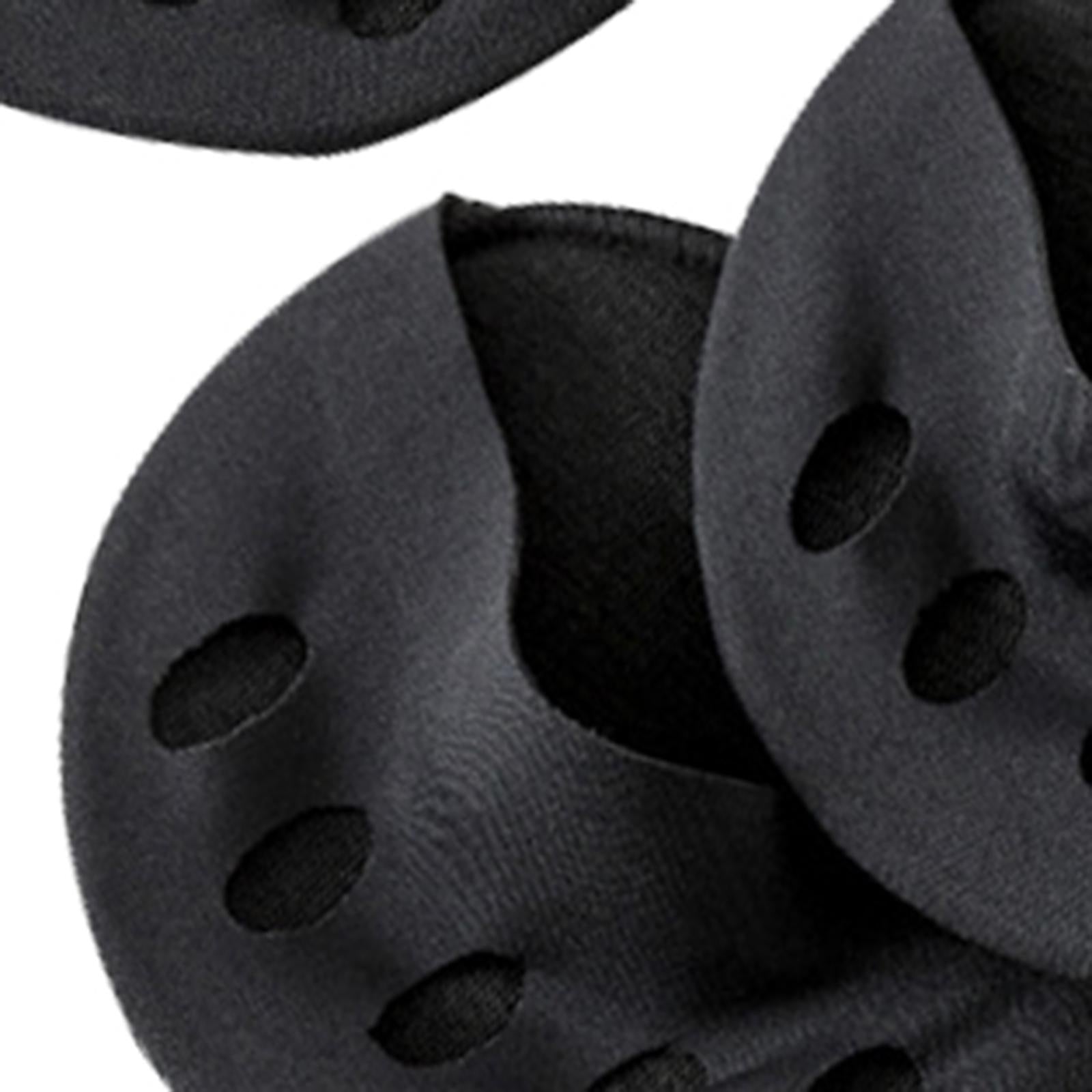 Metatarsal Pads Cotton Ball of Foot Cushions Anti-Slip Insoles Support Black