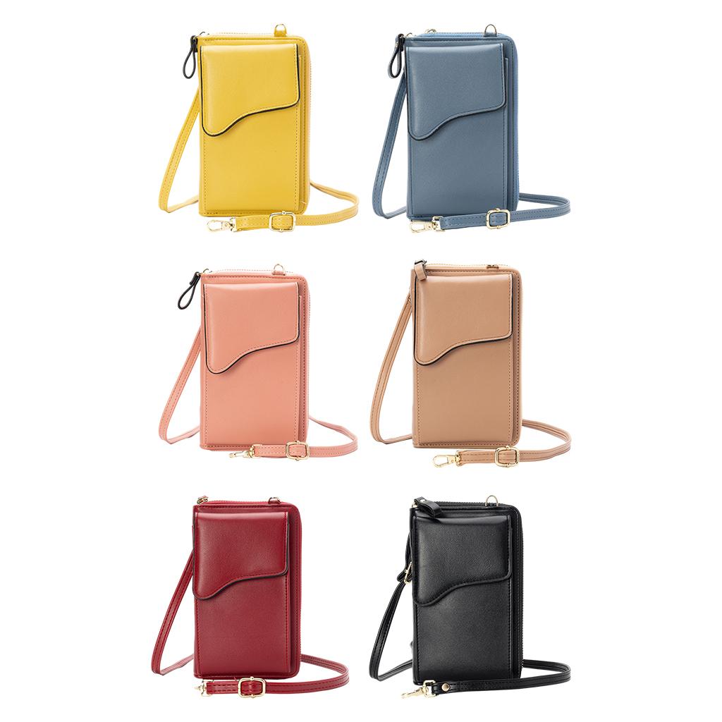 Women Crossbody Cell Phone Shoulder Bag Pouch Handbag Purse Wallet Yellow