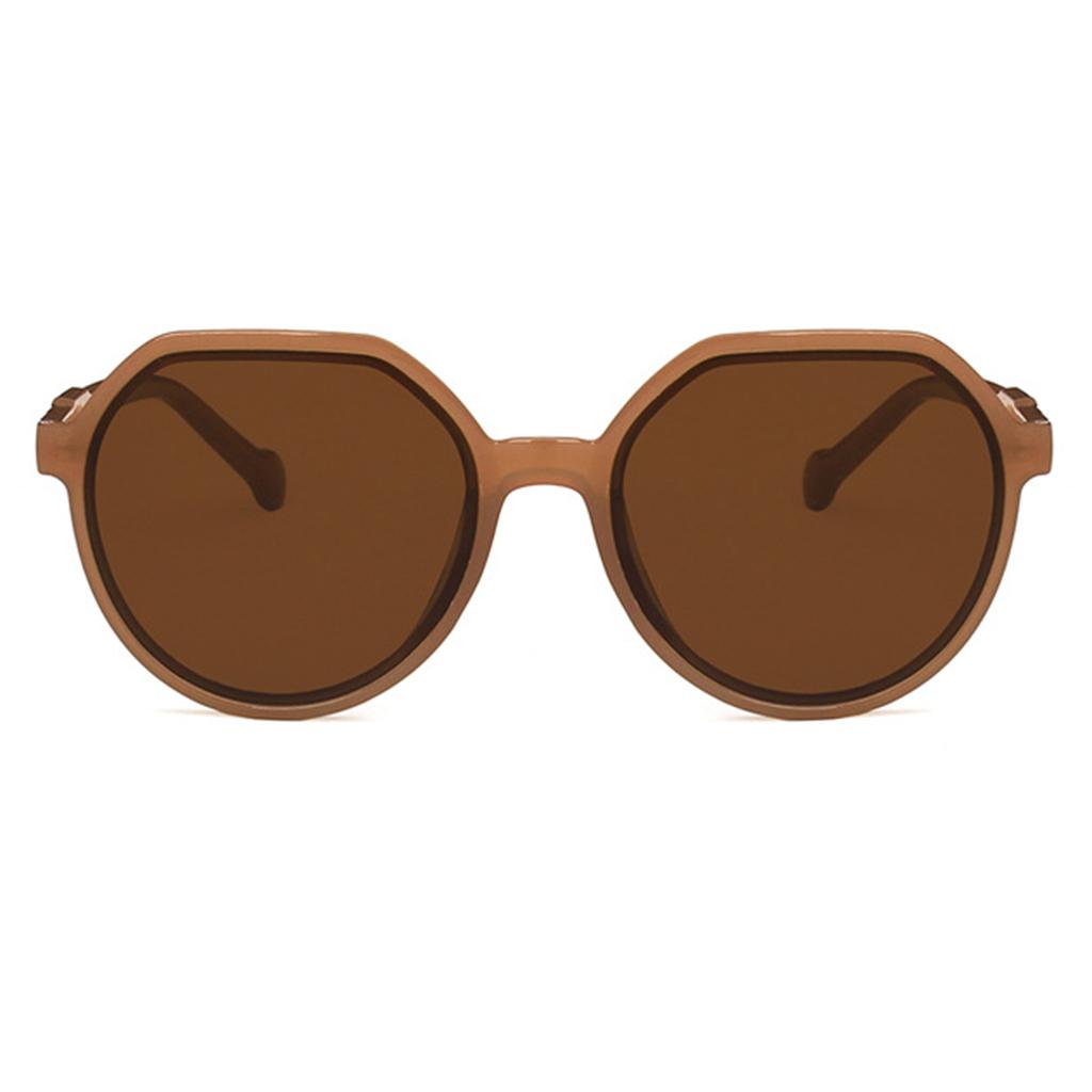 Trend Sunglasses Resin Lens Goggles Men Women Fishing Eyewear Brown