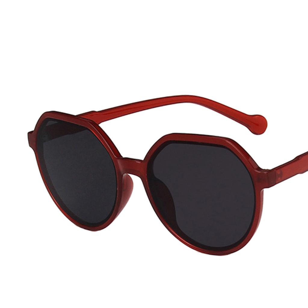 Trend Sunglasses Resin Lens Goggles Men Women Fishing Eyewear Red Gray