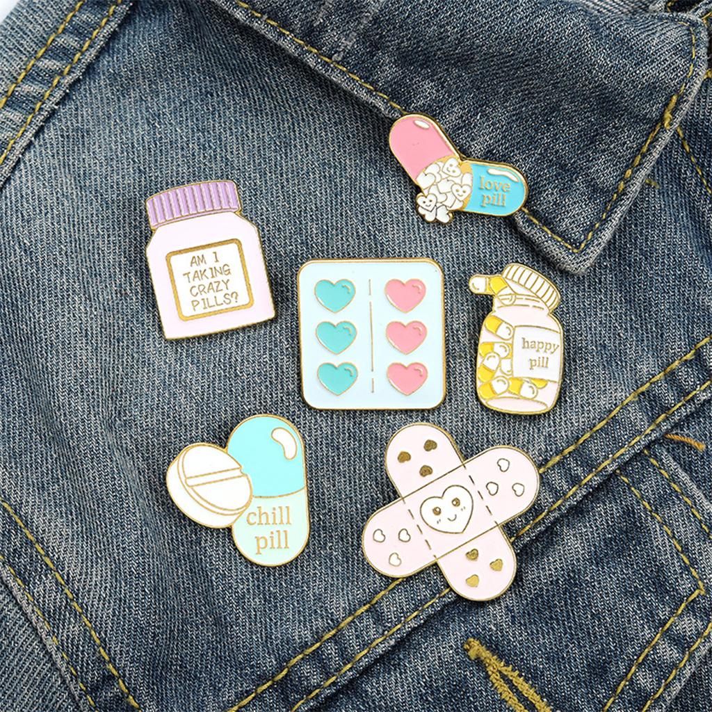 6x Cute Brooch Pin Badge Gift Diamond Scarf Clips Alloy Jewelry Women Lady