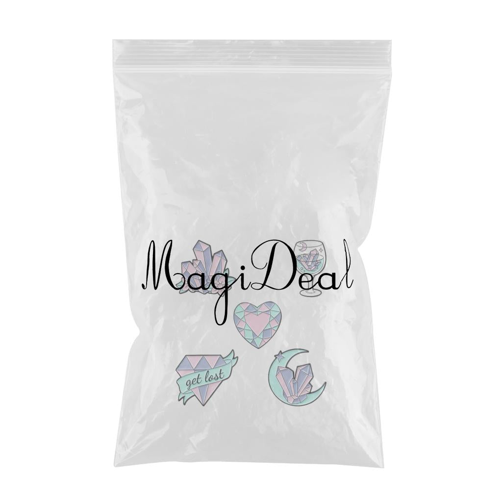 5x Flower Brooch Pin Badge Gift Diamond Scarf Clips Alloy Jewelry Women Lady