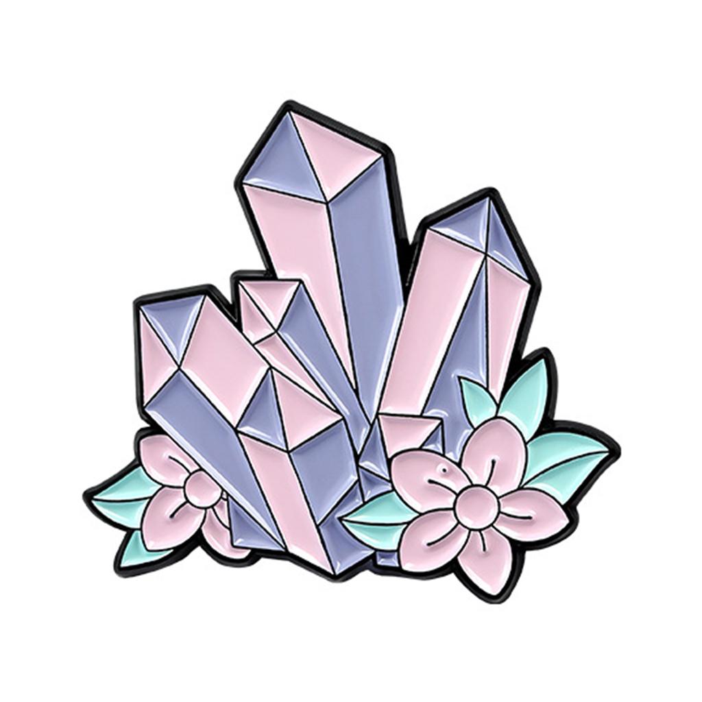 5x Flower Brooch Pin Badge Gift Diamond Scarf Clips Alloy Jewelry Women Lady