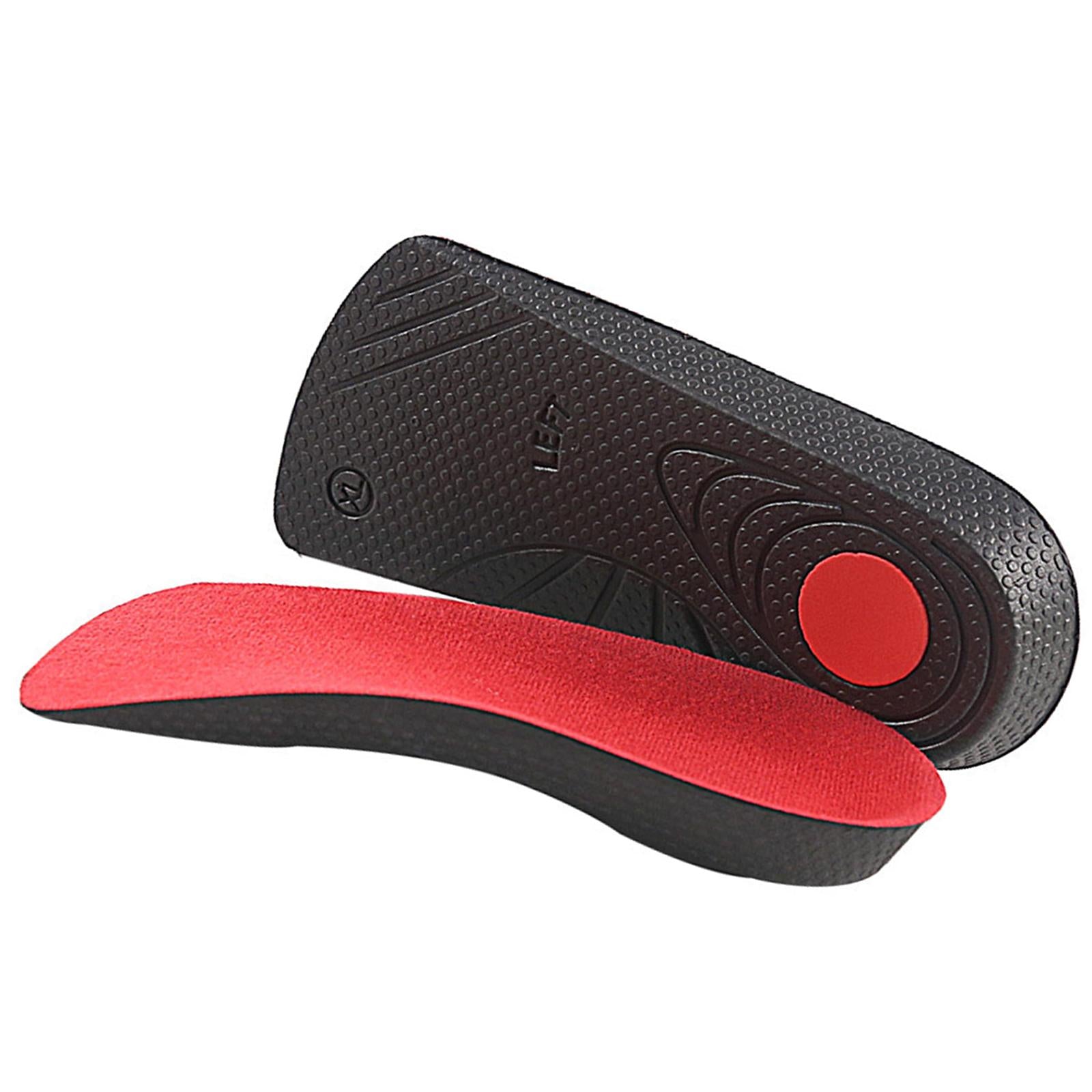 Orthotic Shoe Insoles Insert Arch Support Heel Plantar Fasciitis Pain Relief Black Red M