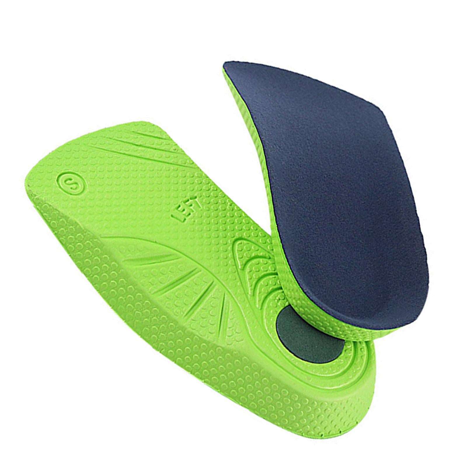 Orthotic Shoe Insoles Insert Arch Support Heel Plantar Fasciitis Pain Relief Green Blue L