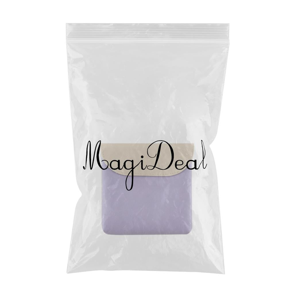 Women Portable Sanitary Towel Bag Waterproof Storage Cosmetic Cards Purple