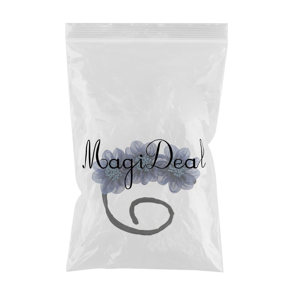 Fashion Women Classy Deft Bun Maker Hair Bands Headband Easy To Use Blue