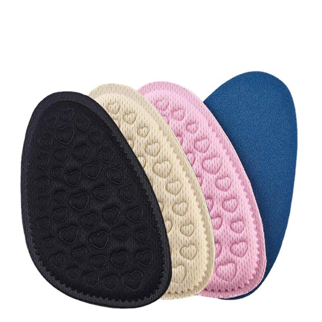 5 Pairs Shoe Forefoot Insoles Anti Slip Cushion Relieve Foot Pain Skin Color