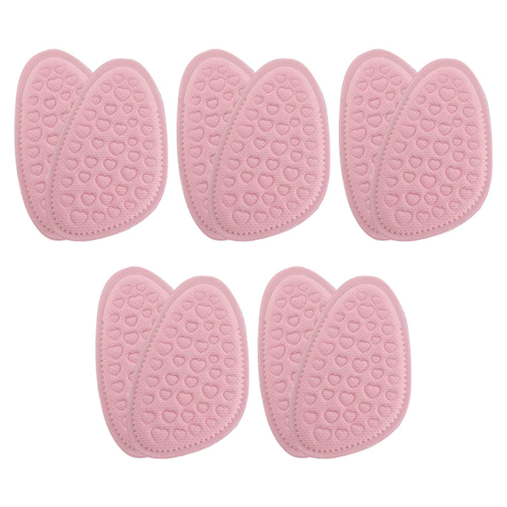 5 Pairs Shoe Forefoot Insoles Anti Slip Cushion Relieve Foot Pain Pink