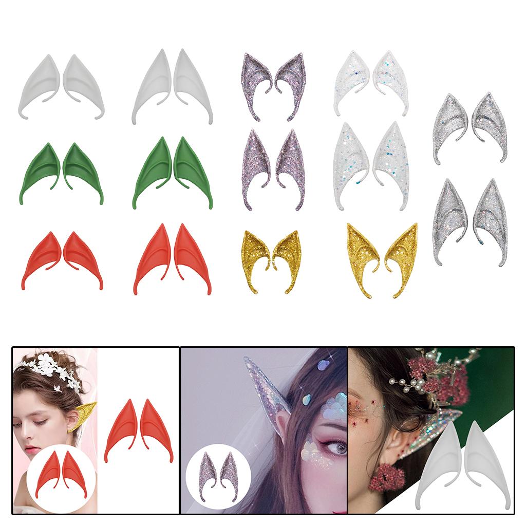 Cosplay Fairy Elf Ears Pixie Elven Vampire Halloween Props White 12cm
