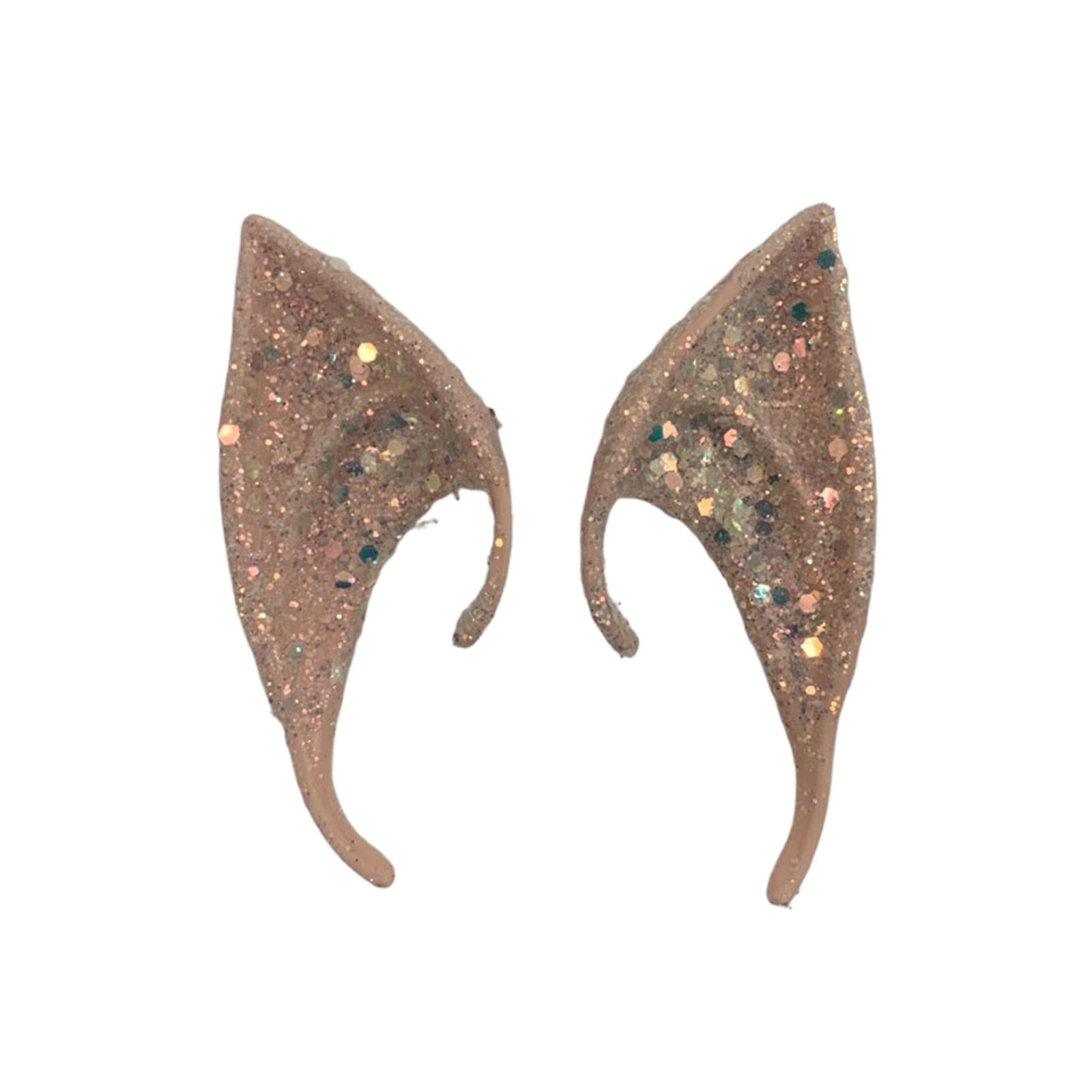 Cosplay Fairy Elf Ears Pixie Elven Vampire Halloween Props White 10cm