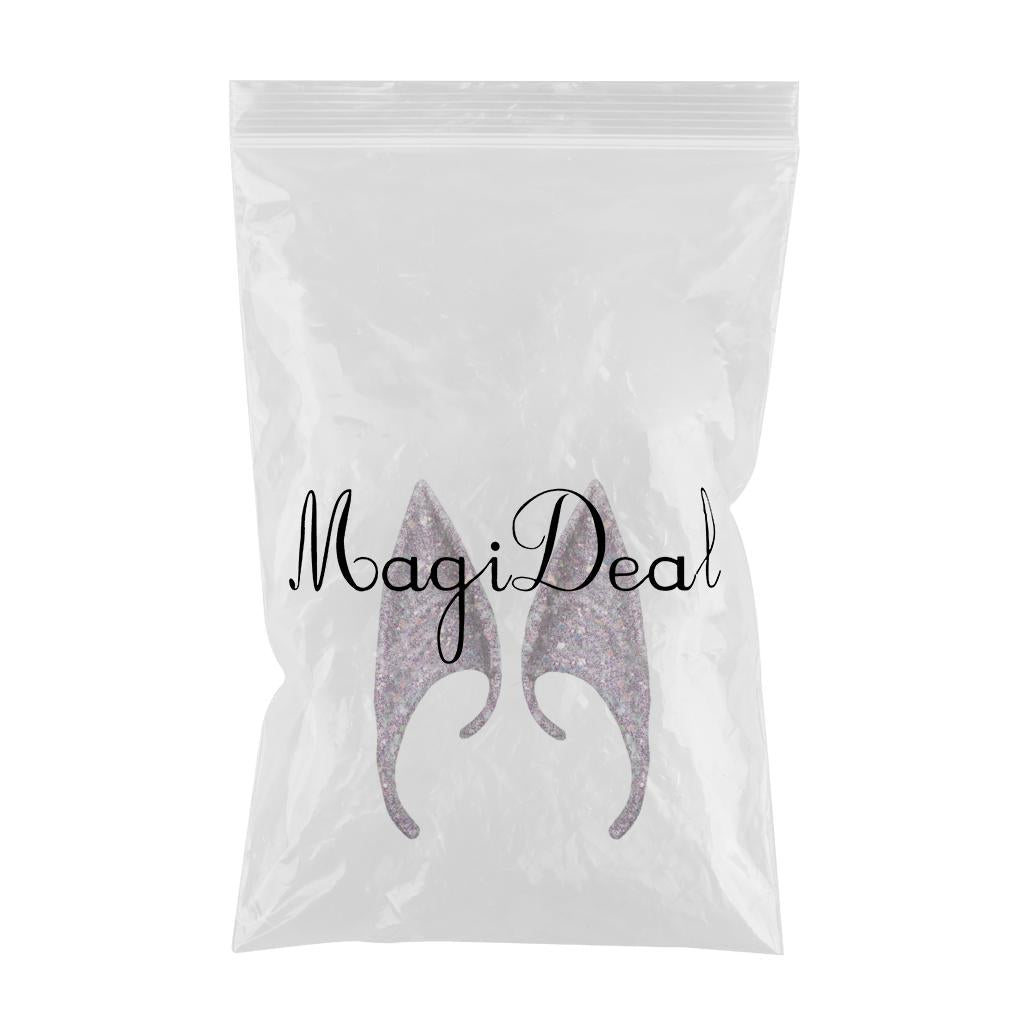 Cosplay Fairy Elf Ears Pixie Elven Vampire Halloween Props Purple 12cm