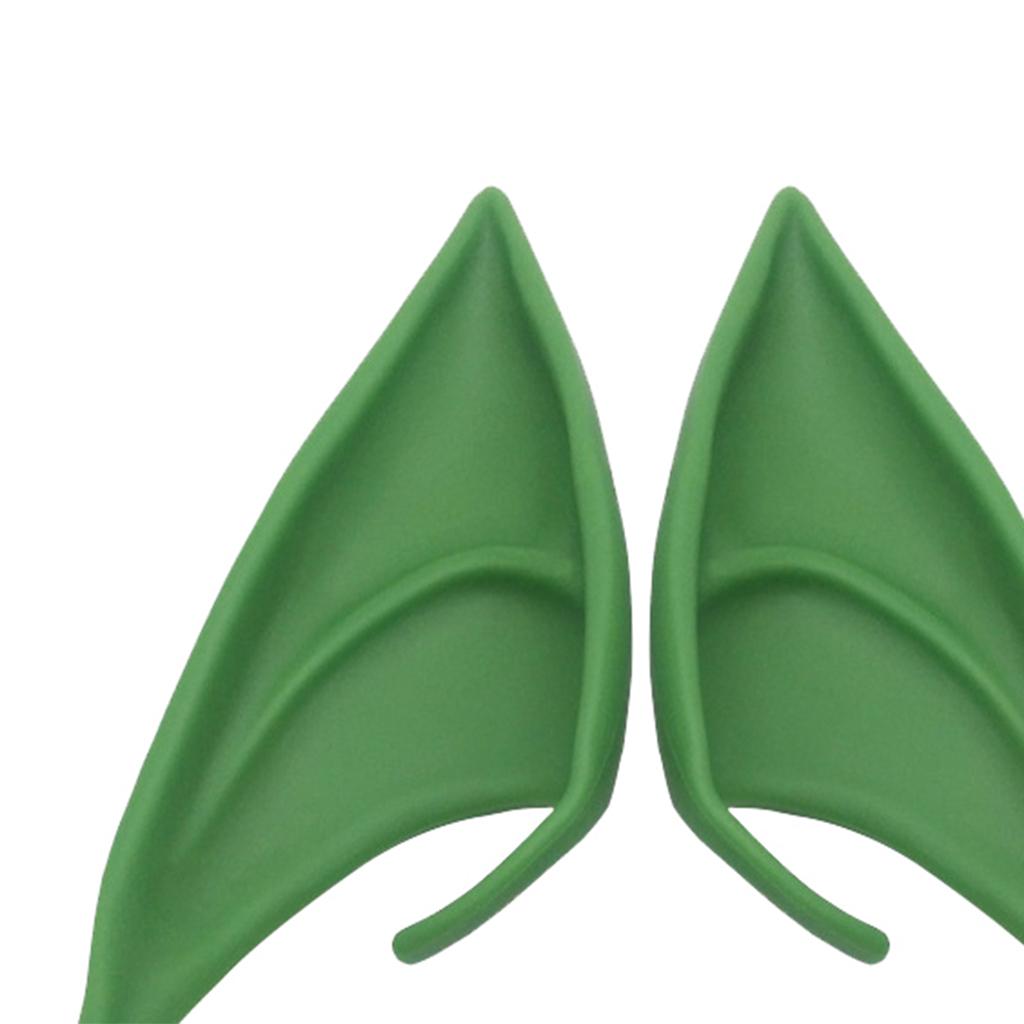 Cosplay Fairy Elf Ears Pixie Elven Vampire Halloween Props Green 12cm