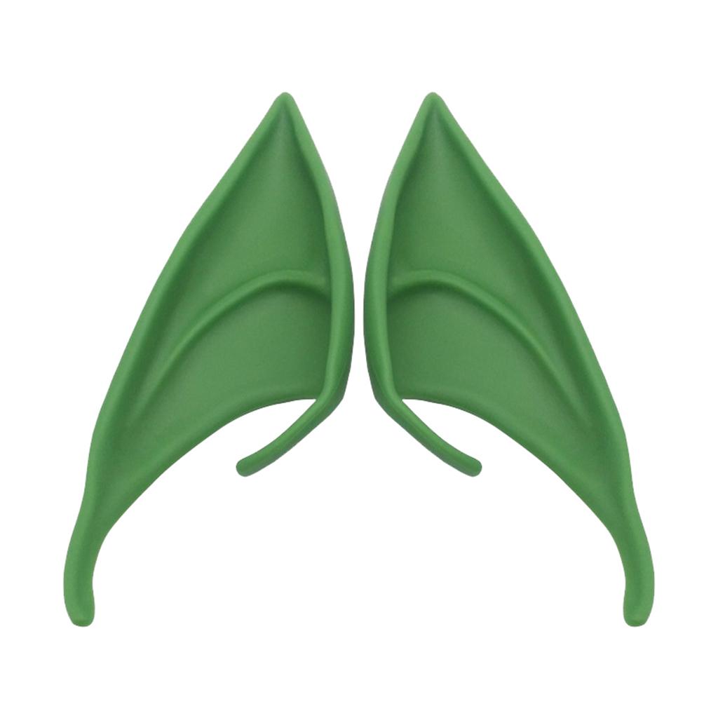 Cosplay Fairy Elf Ears Pixie Elven Vampire Halloween Props Green 12cm