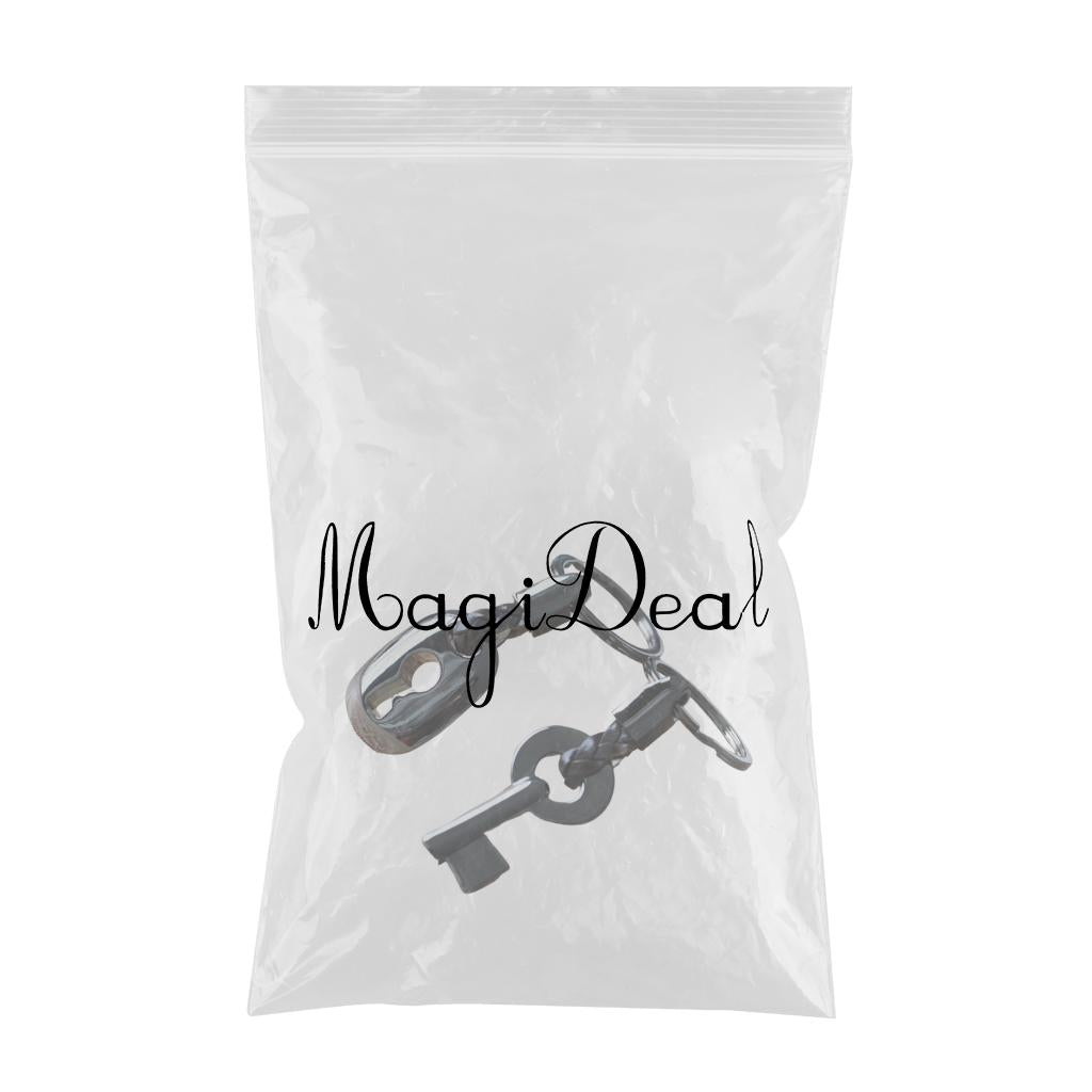 Couple Keychain Metal Split Rings Wedding Key Chain Keyrings Gift Black