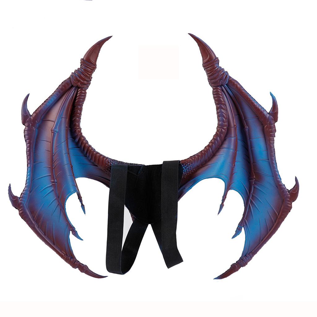 Children's Kids Dragon Costume Tail Mask Set Role Play Party Props Purple