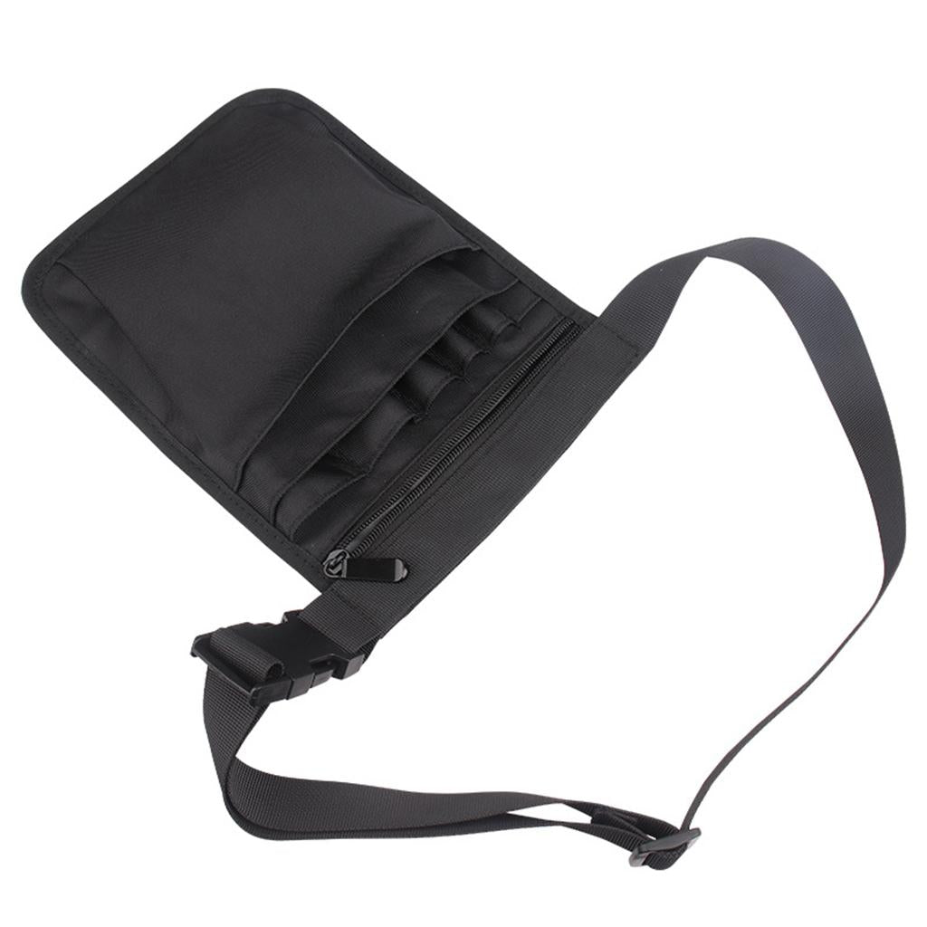 Nurses Pouch Waist Bag Extra Pocket Quick Pick Organizer Pouch Black