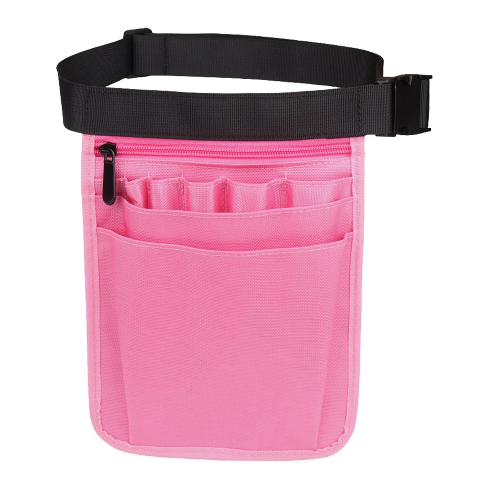 Nurses Pouch Waist Bag Extra Pocket Quick Pick Organizer Pouch Pink