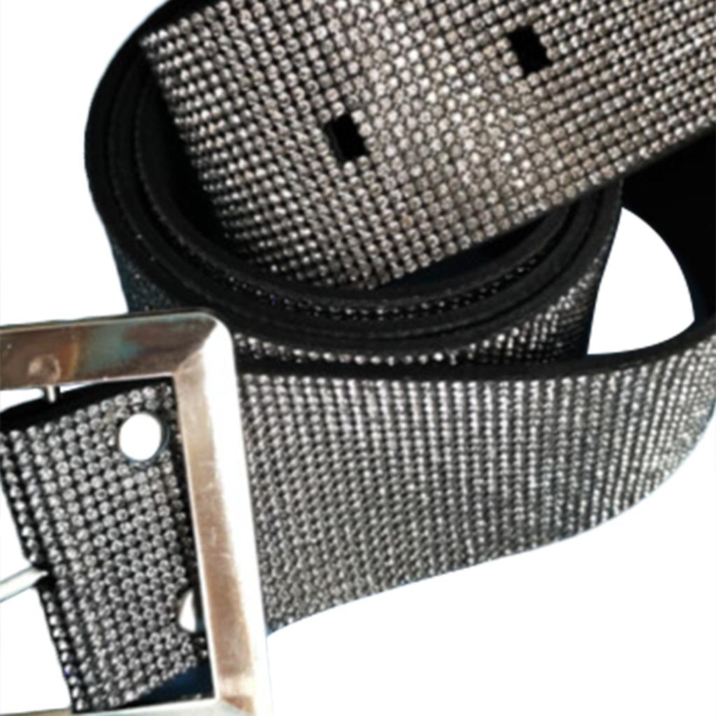 Rhinestone Beading Waist Chain Belt Jewelry Waistband Wedding Dress Gray