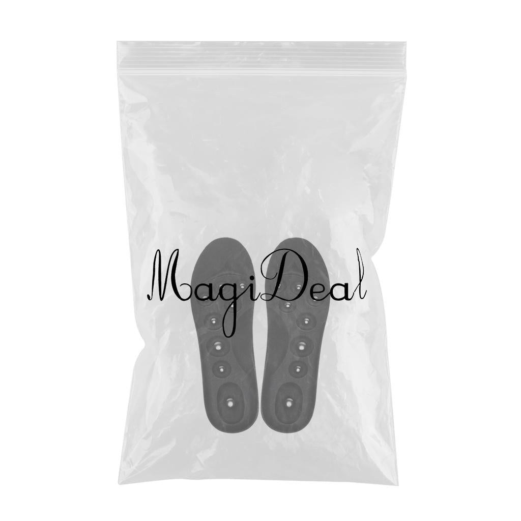 1Pair Acupressure Magnetic Insoles Foot Massager Shoe Pad 25.5CM 35 41 Size