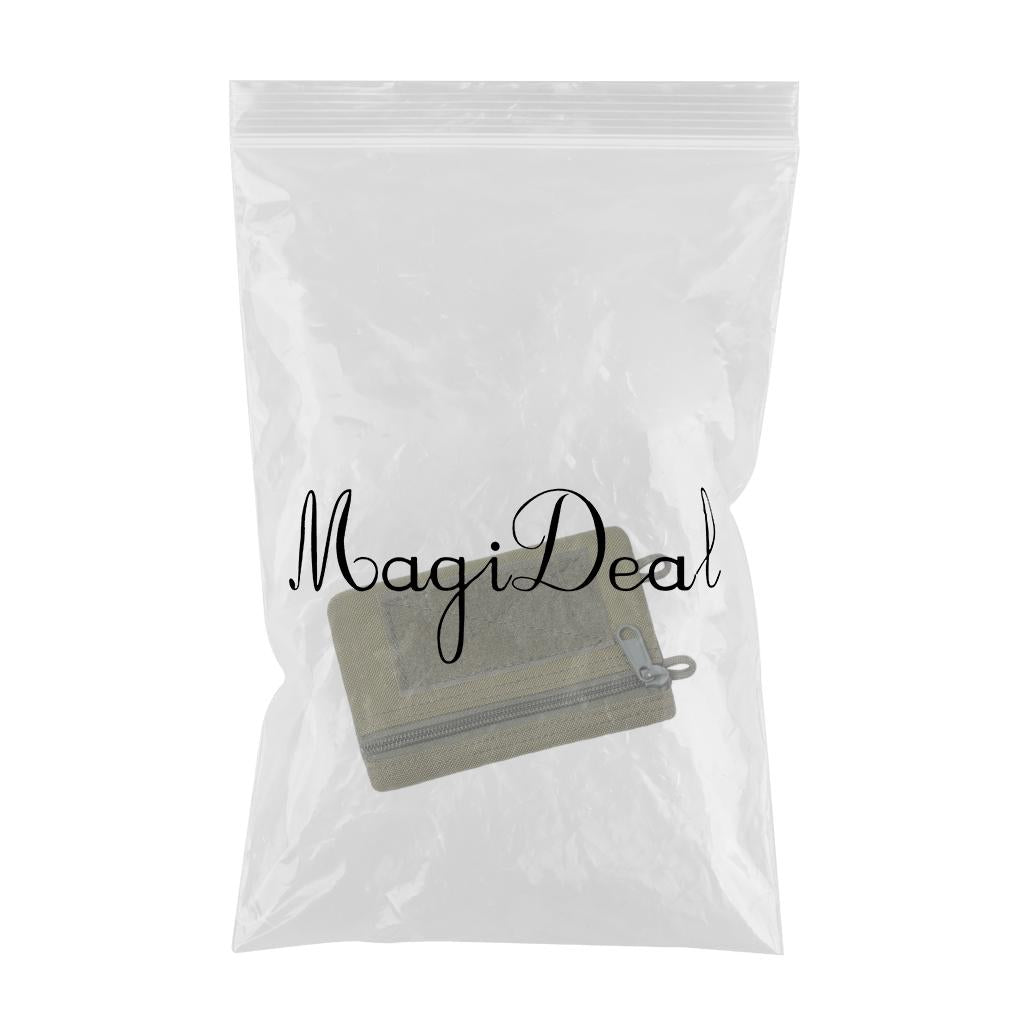 Outdoor Molle Pouch Wallet Waterproof Portable Travel Zipper Waist Bag Green