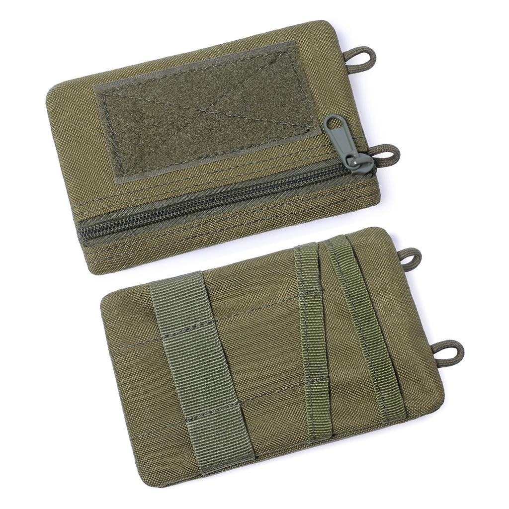 Outdoor Molle Pouch Wallet Waterproof Portable Travel Zipper Waist Bag Green