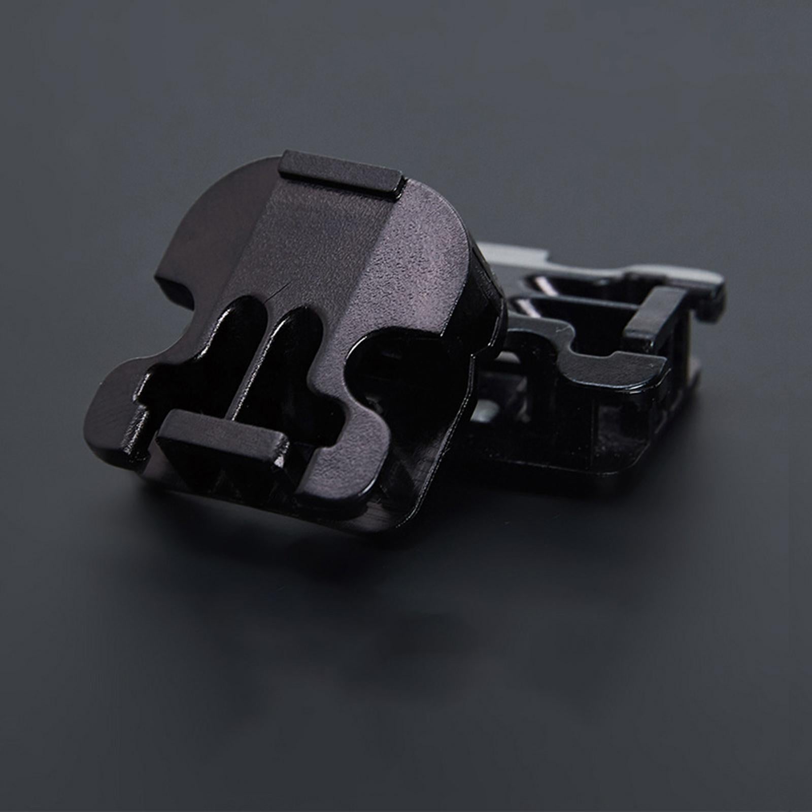 20pcs Quick Shoelace Lock Shoe Strings Cord Buckle Toggle Stopper Black
