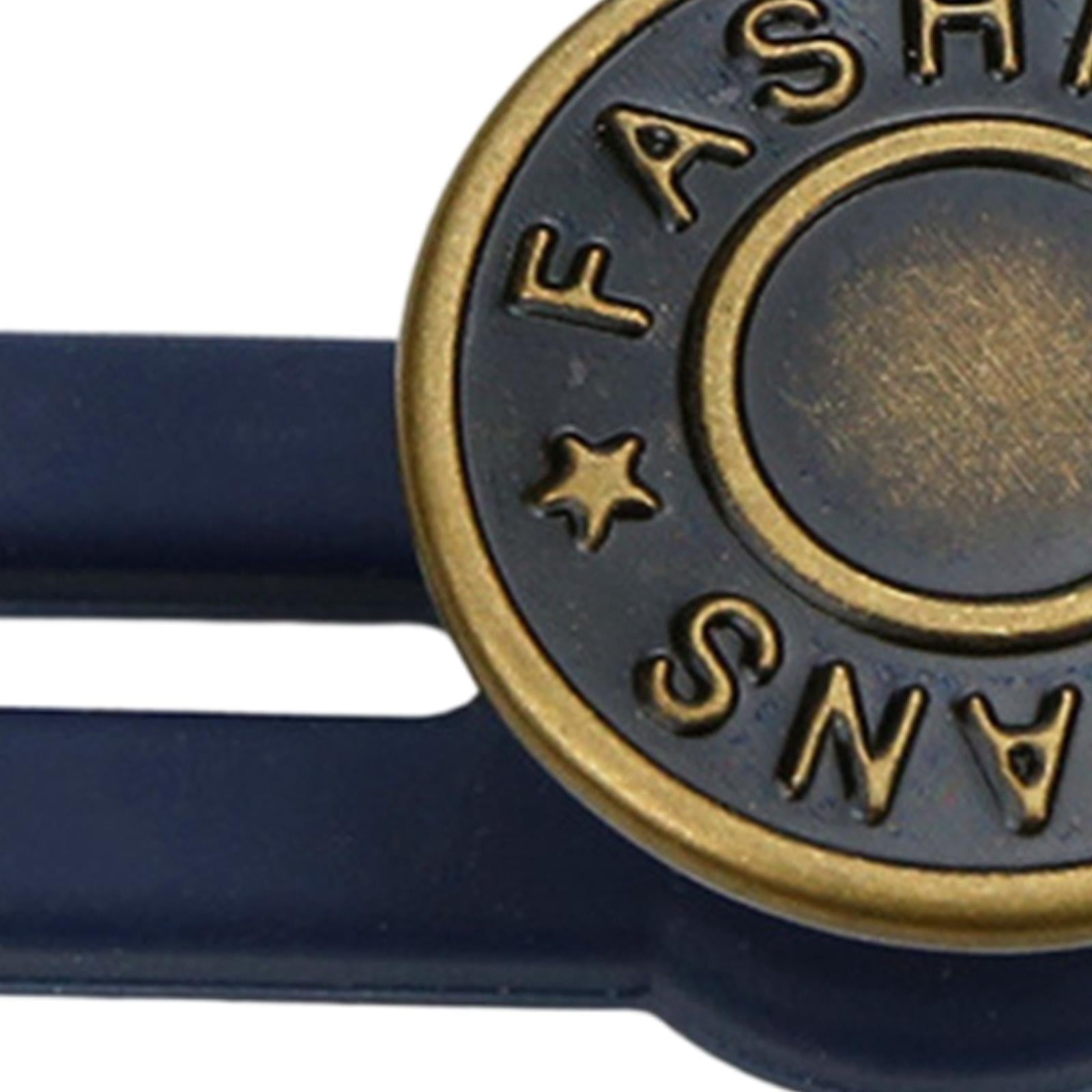 5 Pieces Detachable Buckles Adjustable Nail-free Buttons Copper Letters