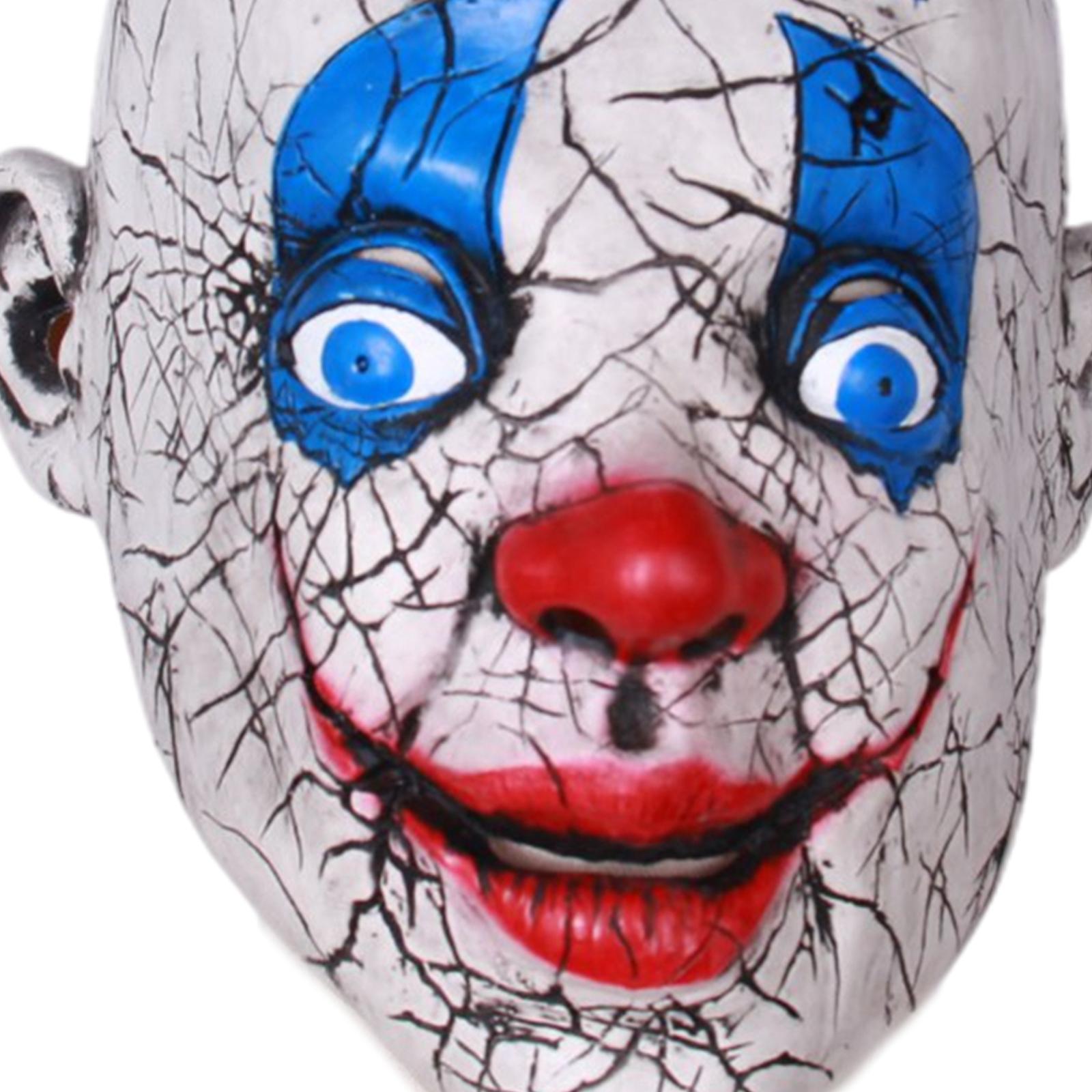 Creepy Clown Mask for Adults Helmet Helmet Joker Mask Party Costume Props