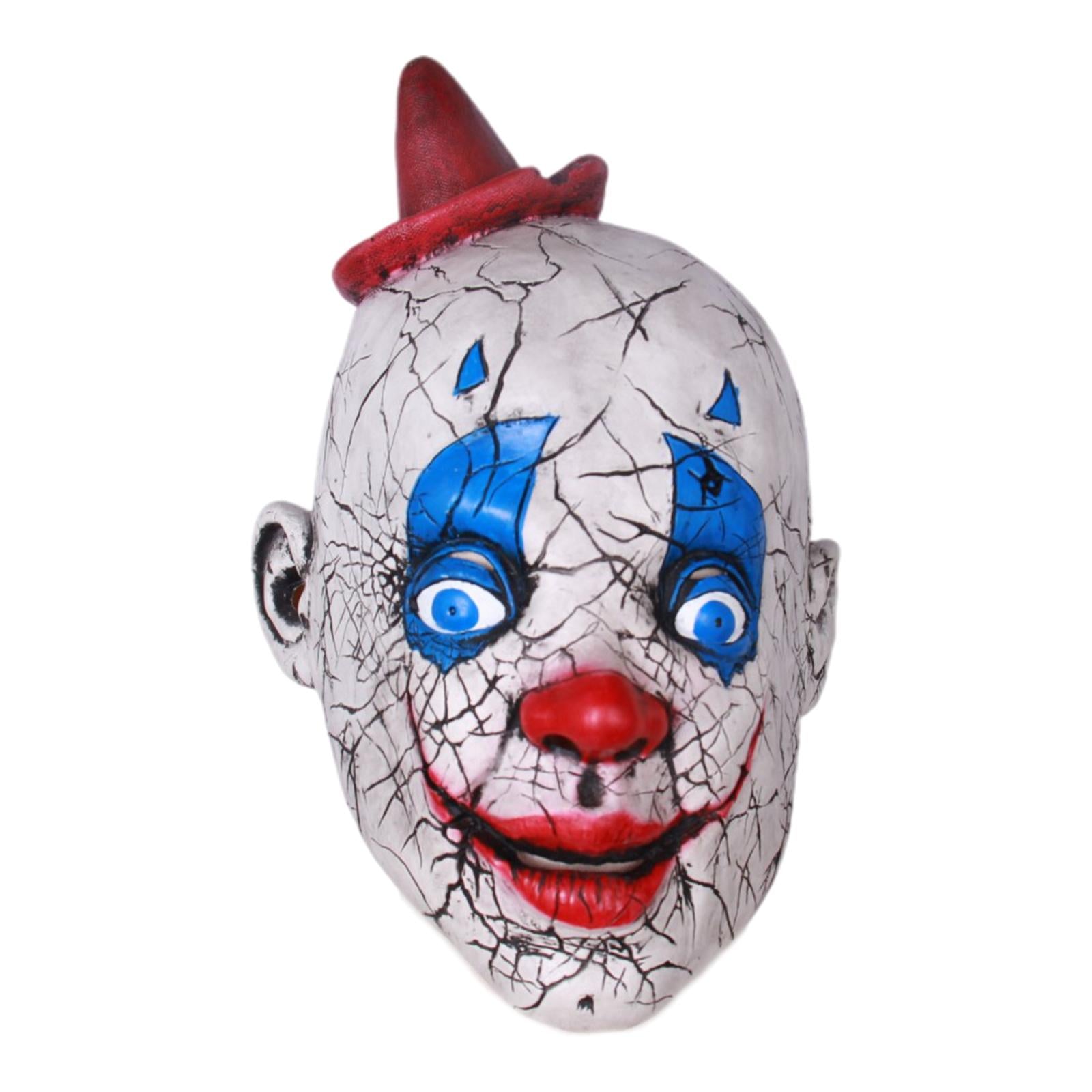 Creepy Clown Mask for Adults Helmet Helmet Joker Mask Party Costume Props