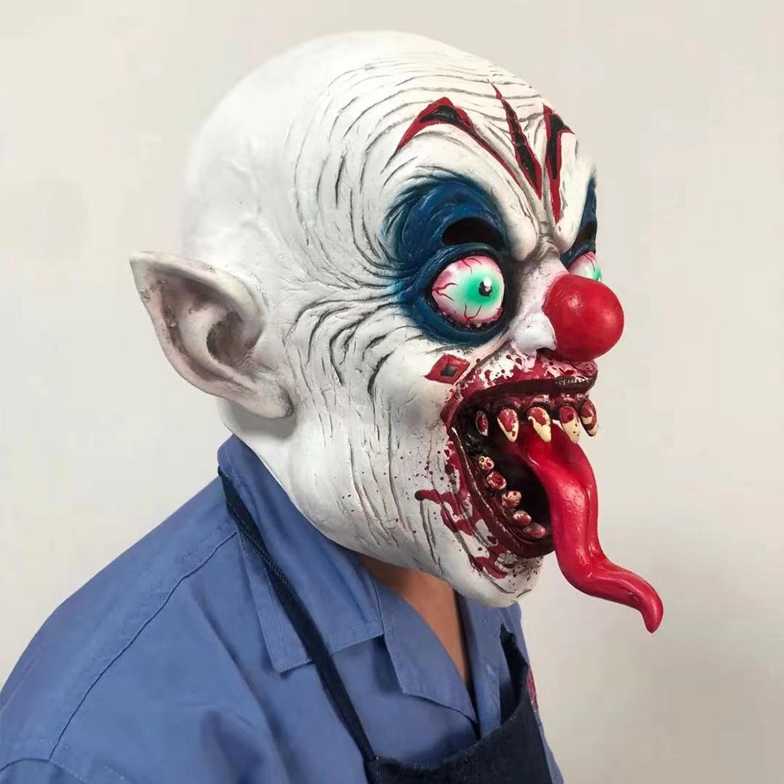 Horror Latex Mask Costume Scary for Halloween Theatrical Performances Men