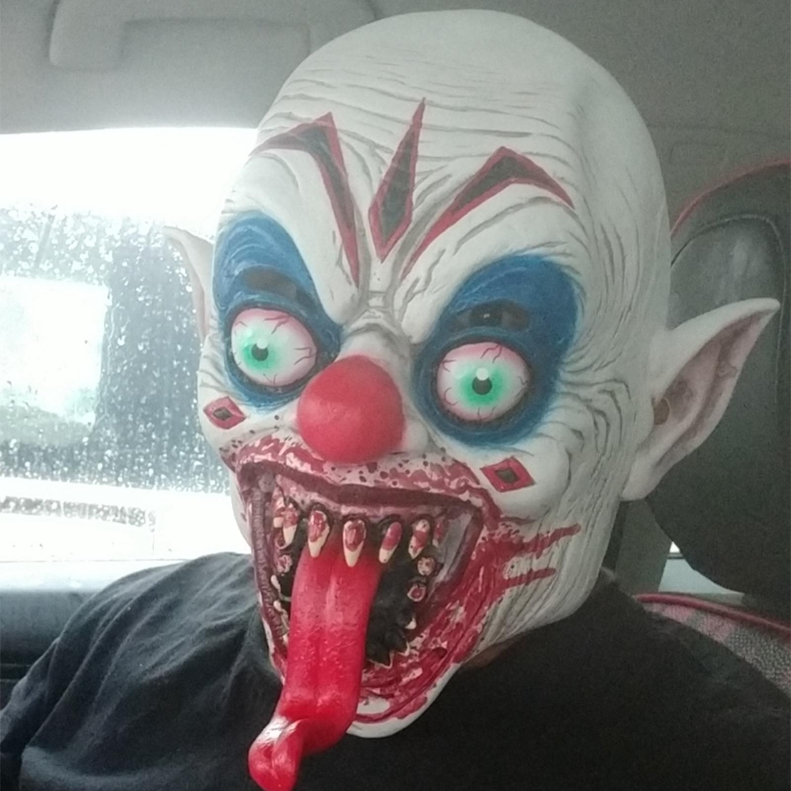 Horror Latex Mask Costume Scary for Halloween Theatrical Performances Men