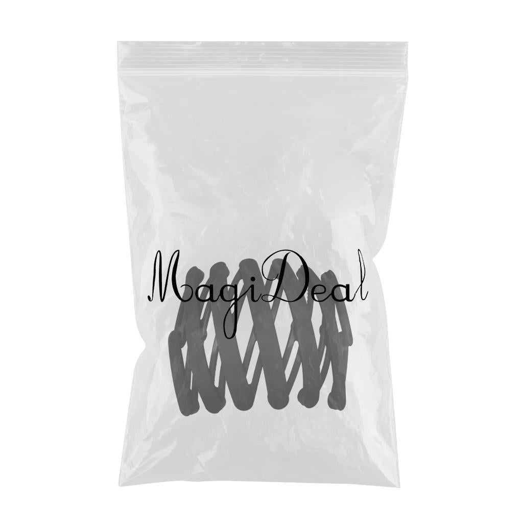 Retractable Hair Band Fashion Folding No Slip Headband for Men Women Black