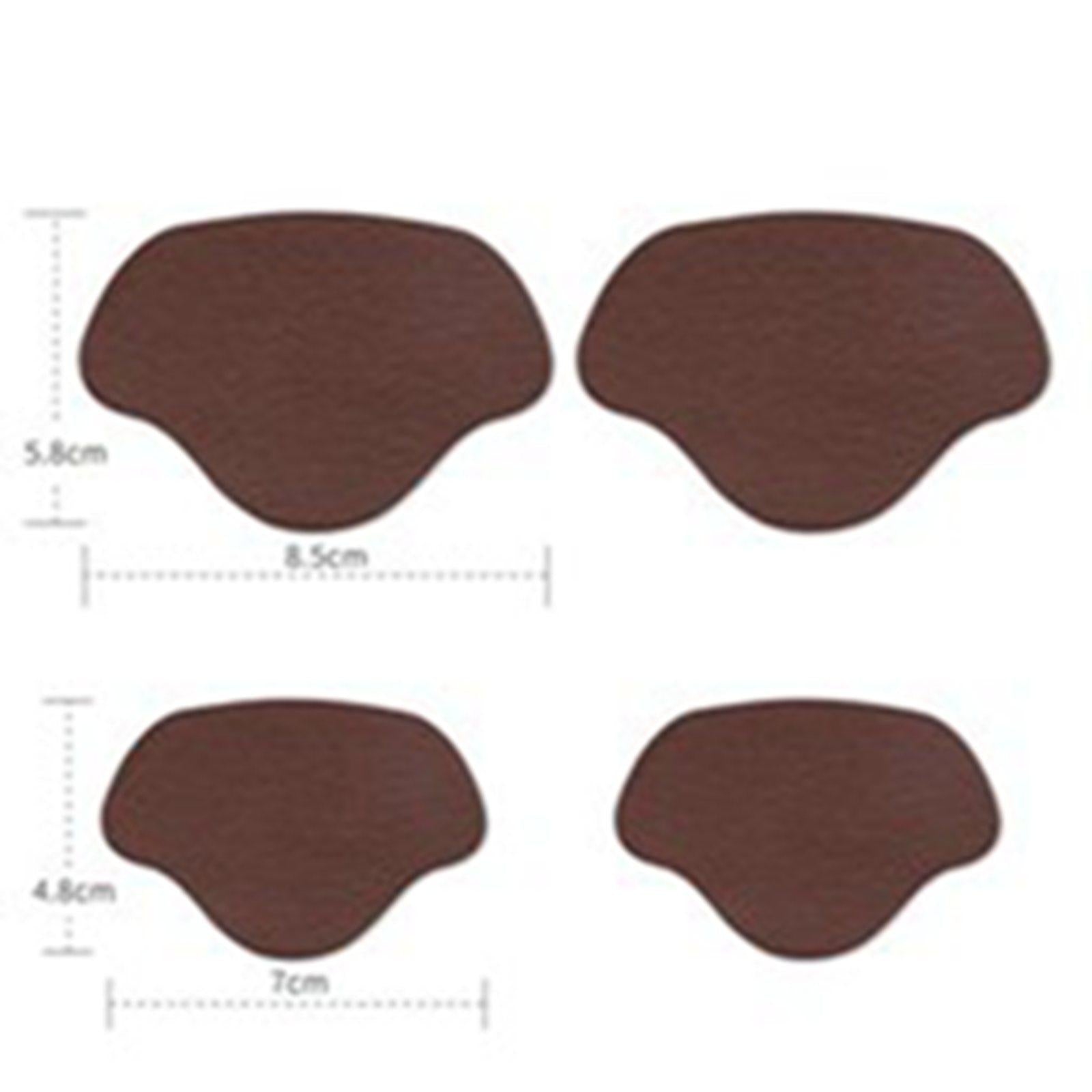 Shoe Heel Pad Insoles Heel Repair Heel Stick for Men & Women High Heels coffee