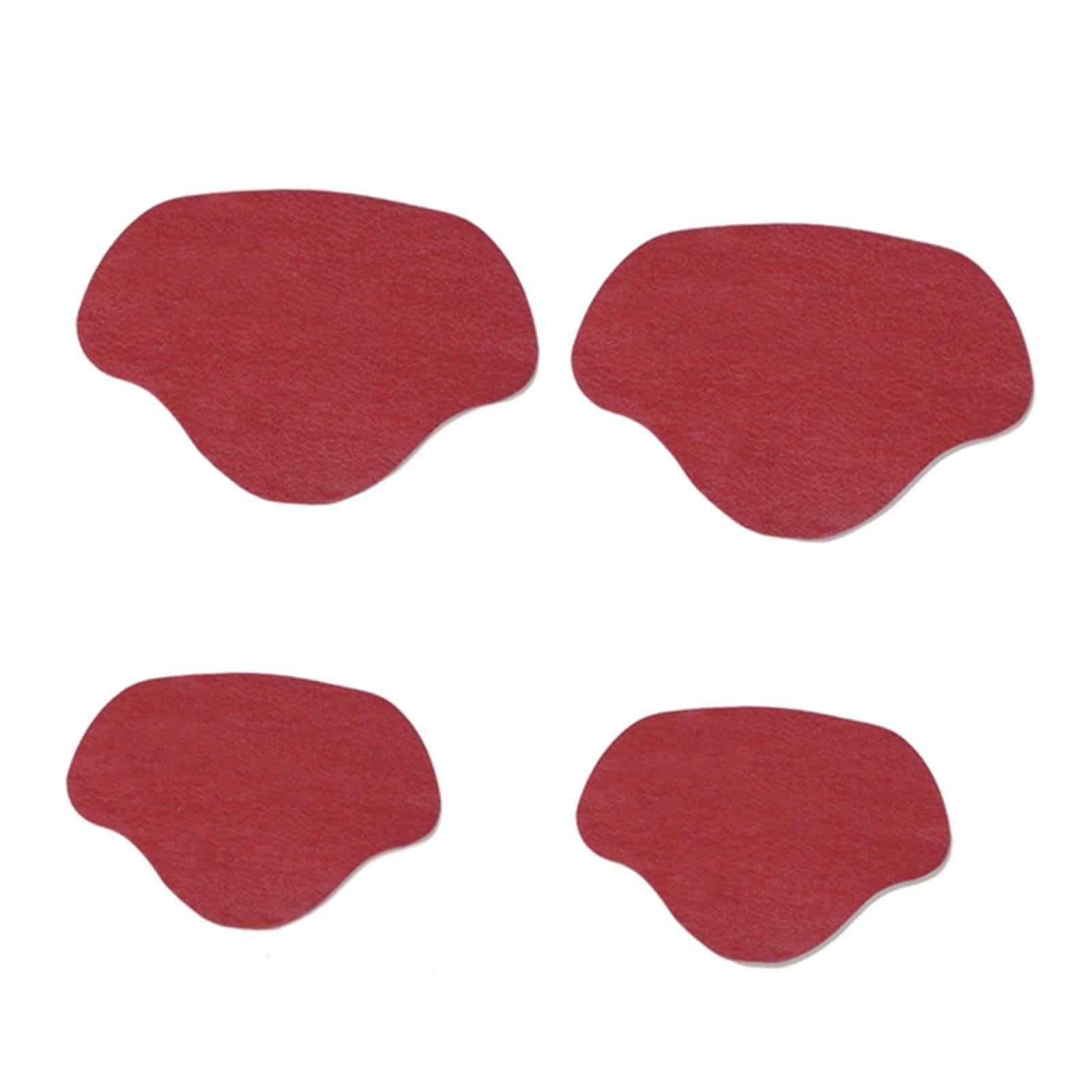 Shoe Heel Pad Insoles Heel Repair Heel Stick for Men & Women High Heels wine red