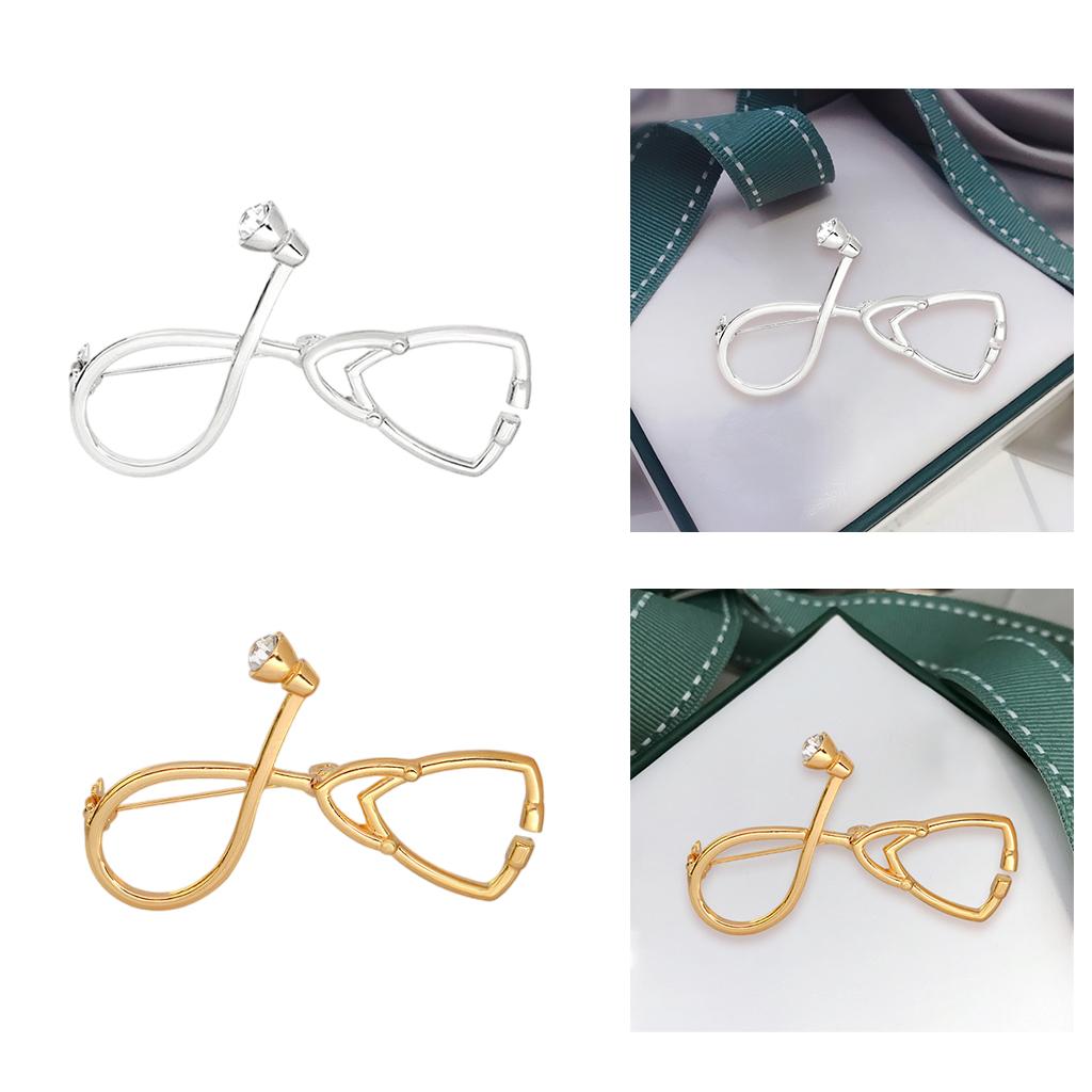 Stethoscopes Brooches Women Men Students Jewelry Brooch Pin Gift Gold