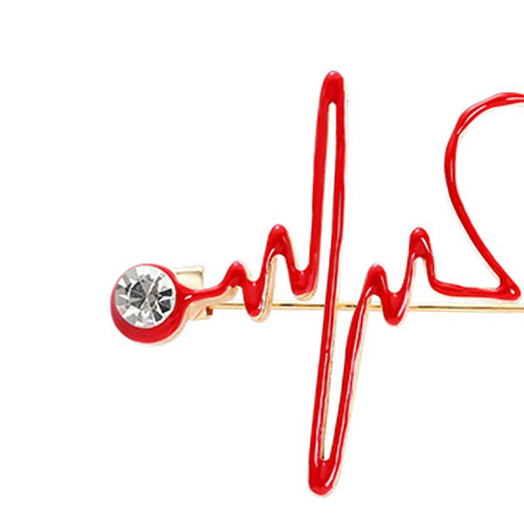 Brooch Pin Heart Sahped Medicine Jewellery Nursing Pins for Lapel Women Style 2