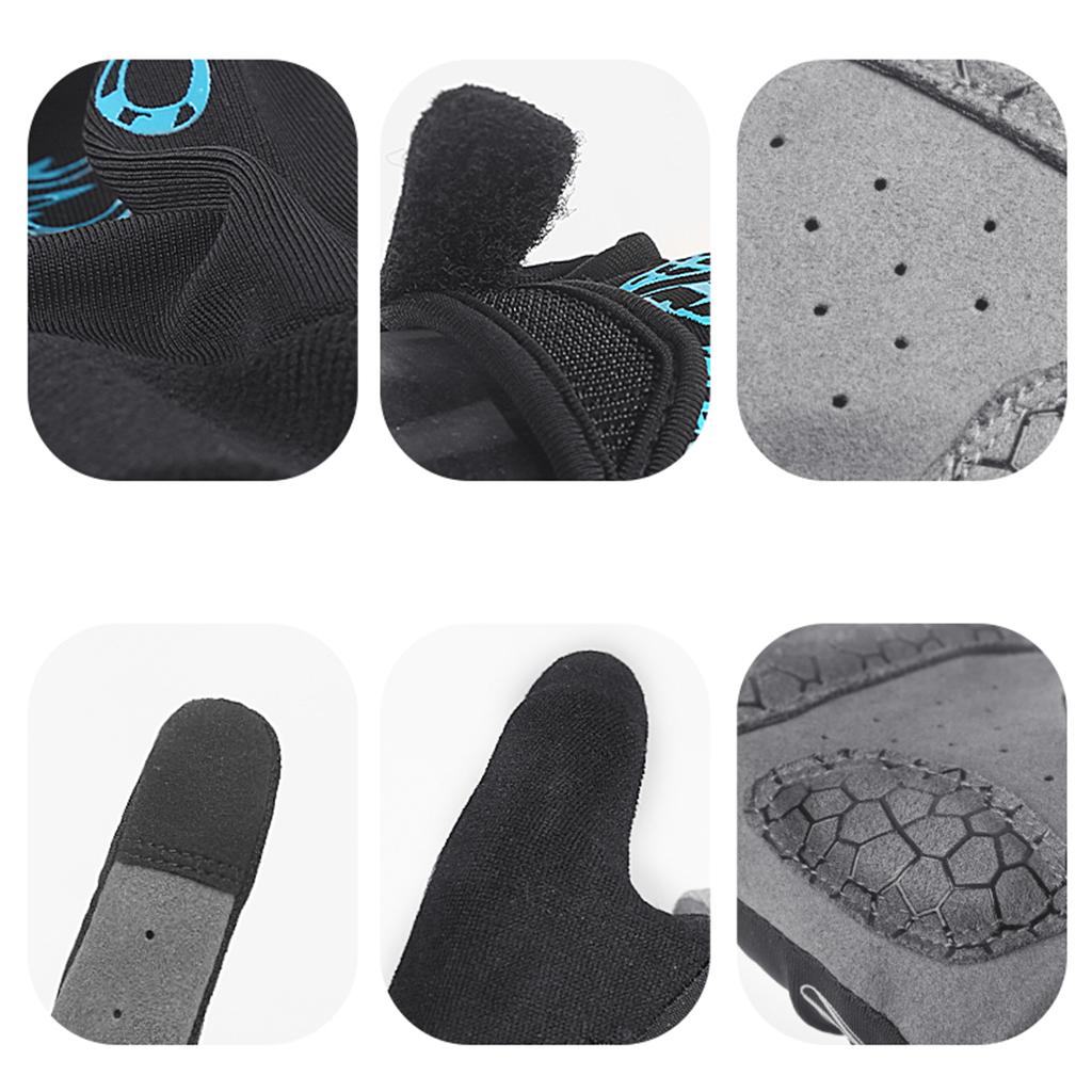 Bicycle Gloves Non Slip Breathable Lightweight for Driving Cycling M Blue