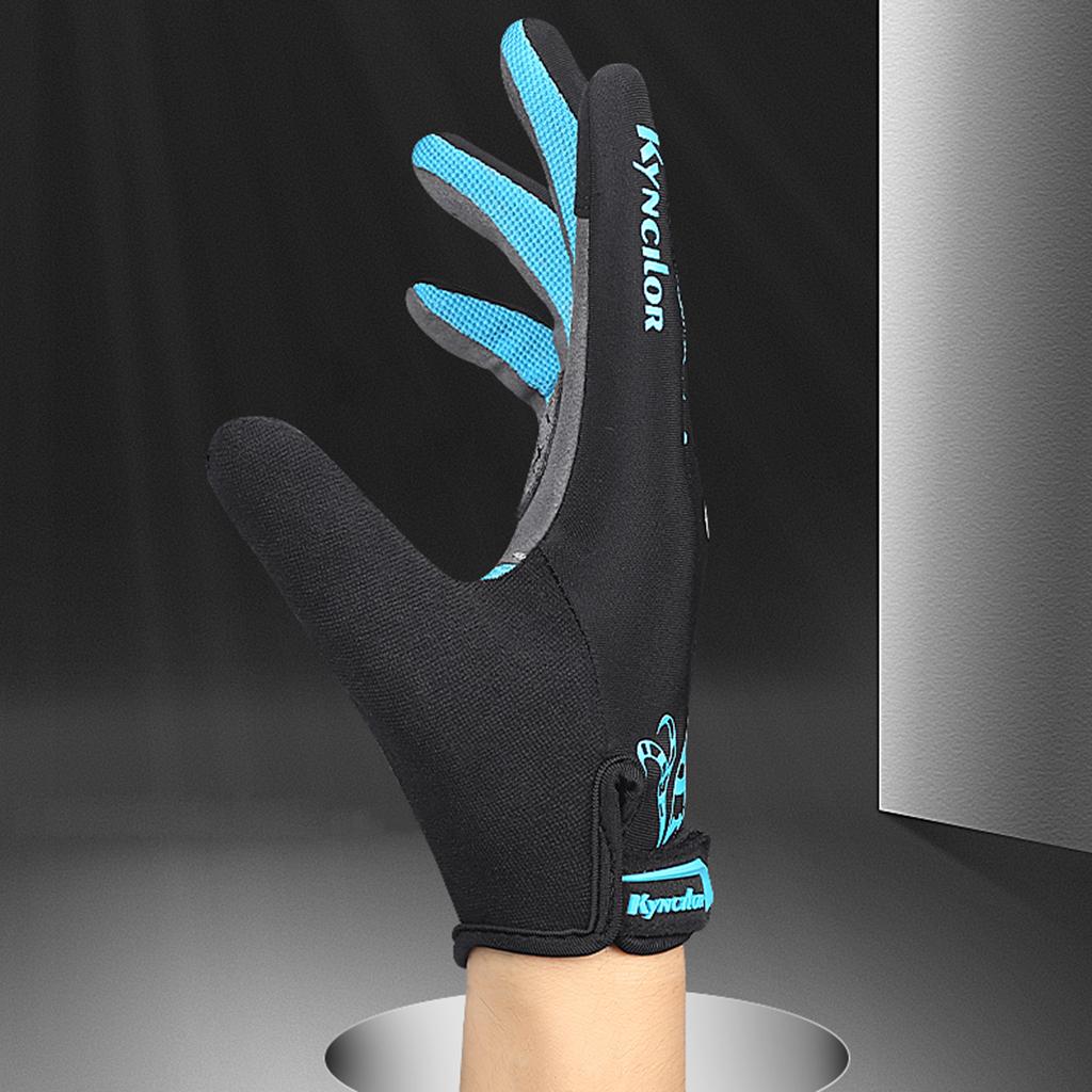 Bicycle Gloves Non Slip Breathable Lightweight for Driving Cycling M Blue
