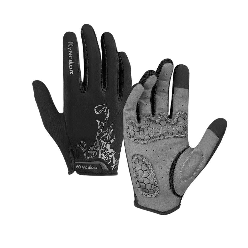 Bicycle Gloves Non Slip Breathable Lightweight for Driving Cycling L Black
