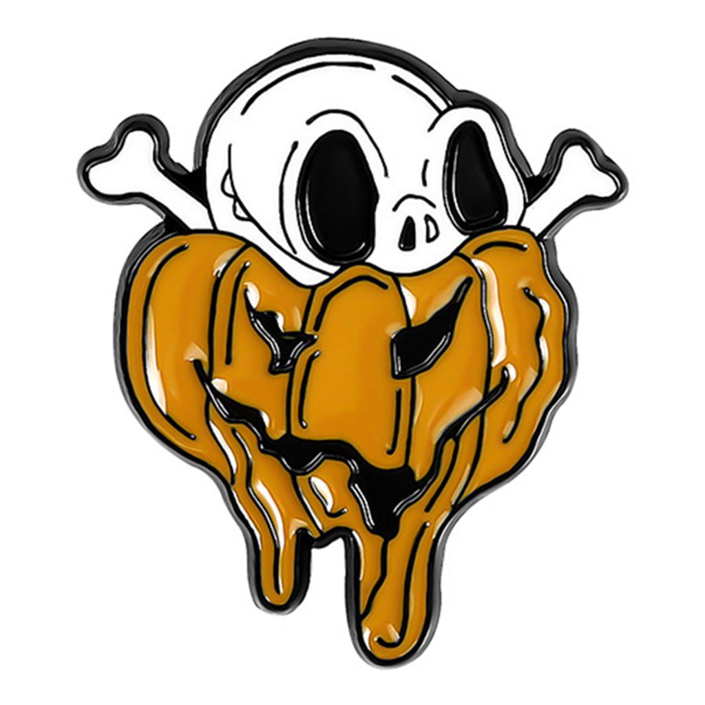 5x Novelty Halloween Brooch Pins Set for Women Men Bags Costumes Decor Prom