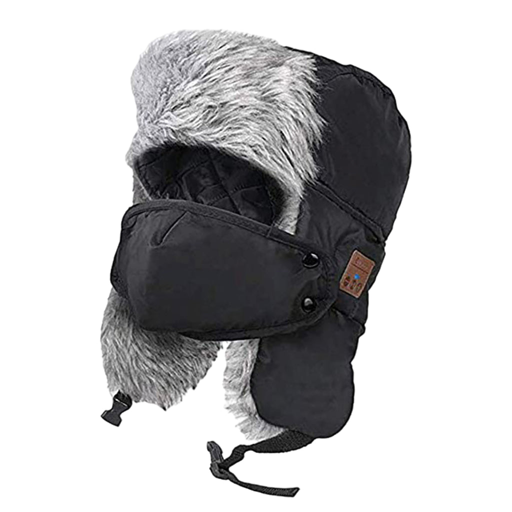 Bluetooth Warm Lei Feng Music Plush Hat Skull with Headphone Speaker