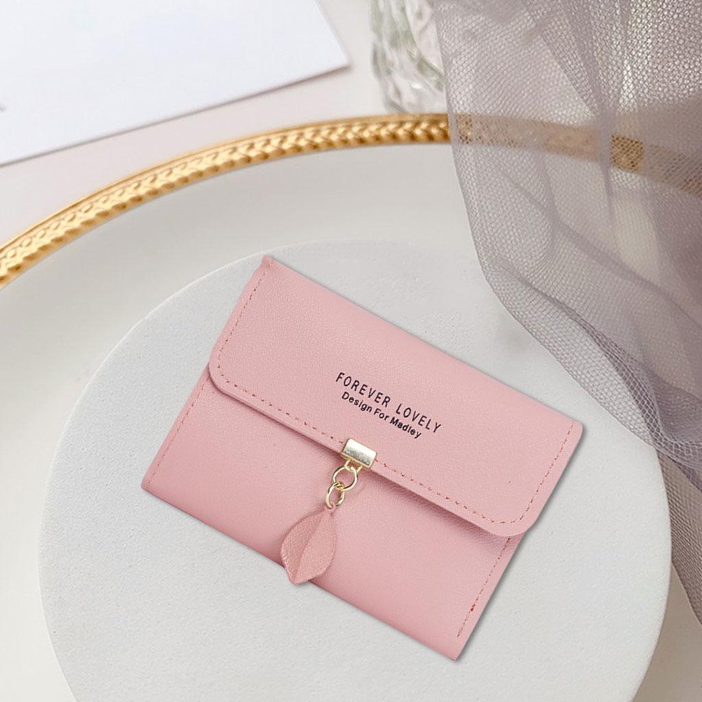 Female Lady Small Coin Purse Slim Wallet Bag Handbag Travel Purse Pink